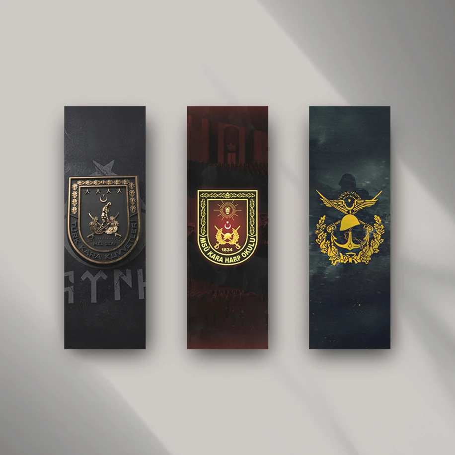 Kara Harp Okulu Ayraç Seti (Üçlü)