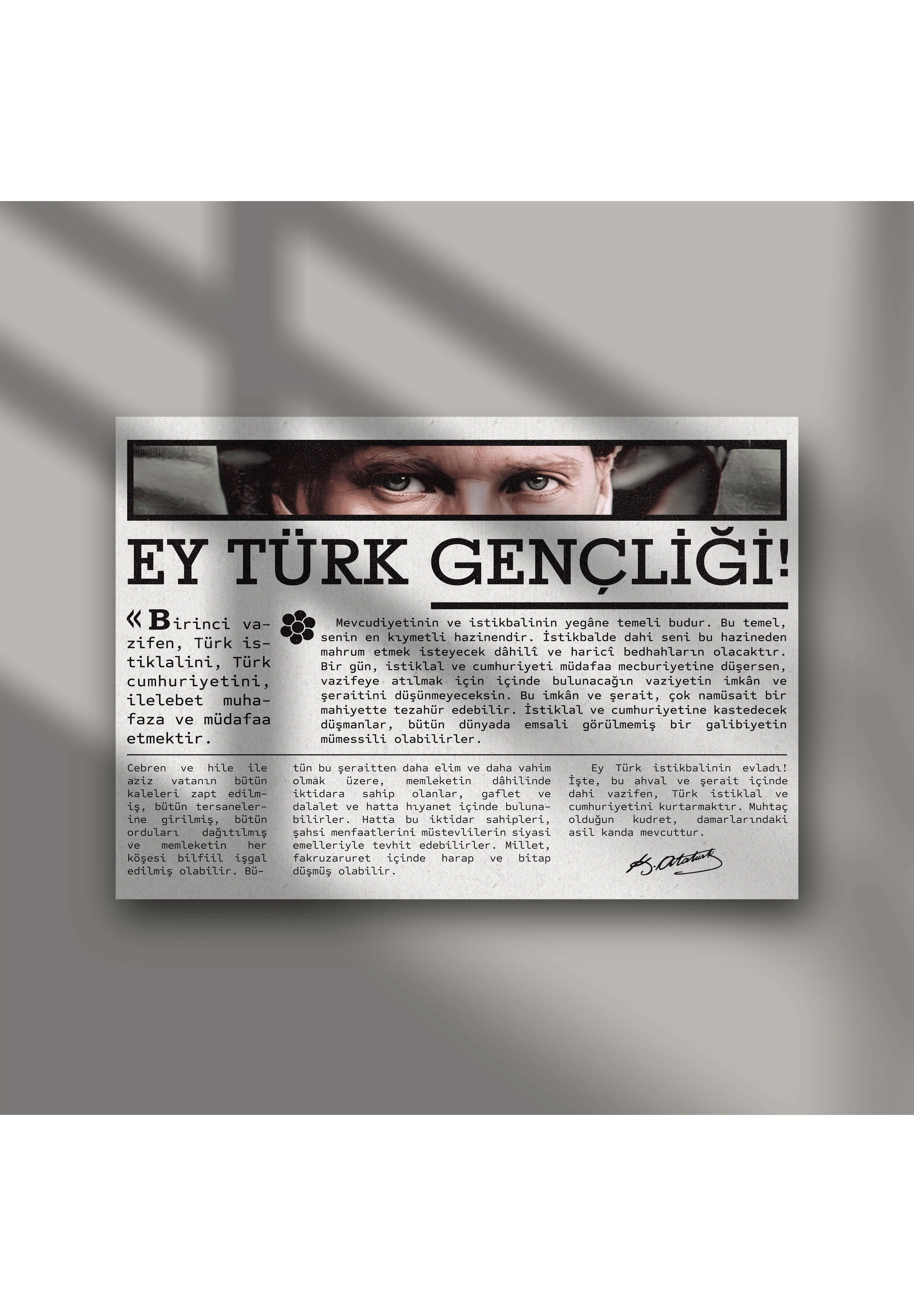 Gençliğe Hitabe 30x40