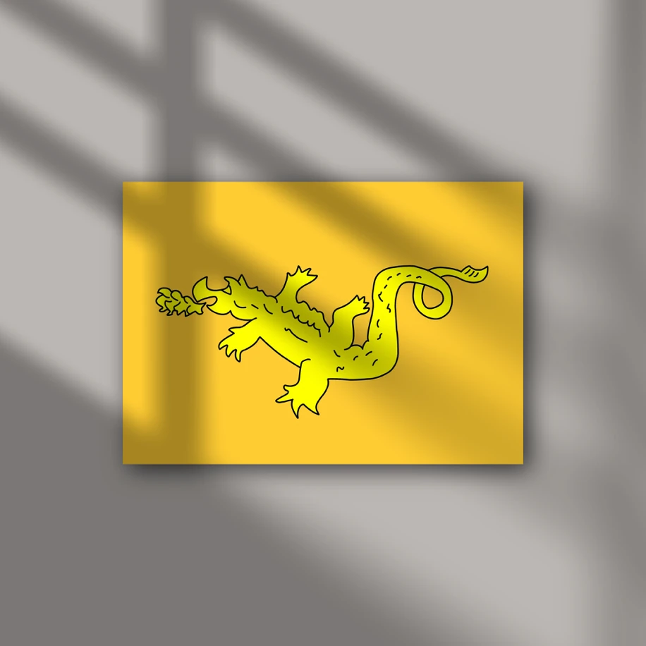 Büyük Hun İmparatorluğu Bayrak Posteri (A5)