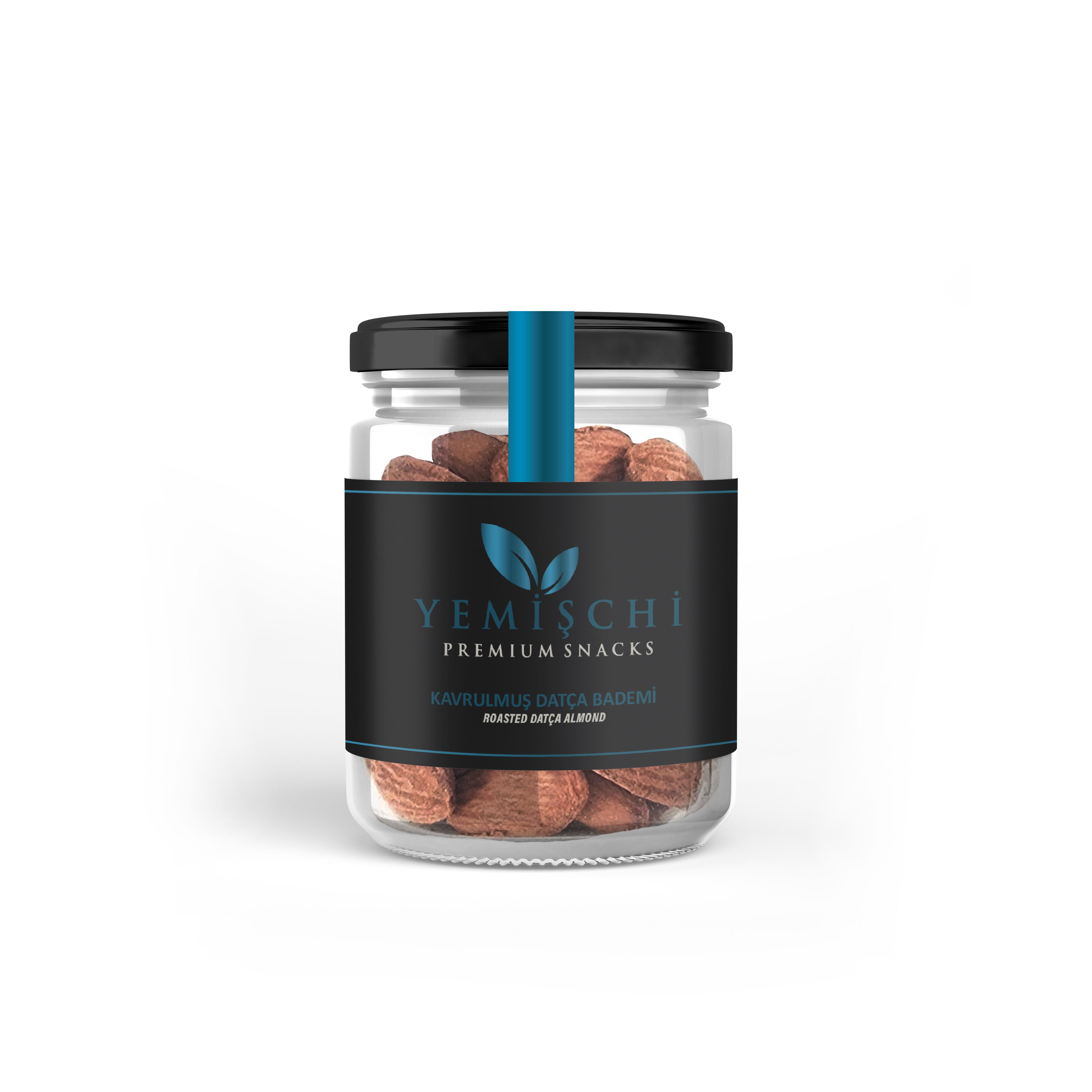 Soyulmuş Kavrulmuş Datça Bademi  - Cam Kavanoz 85gr