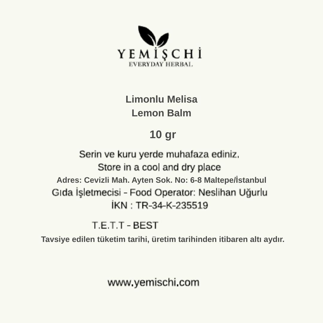 Cam Kavanozda Limonlu Melisa-10GR