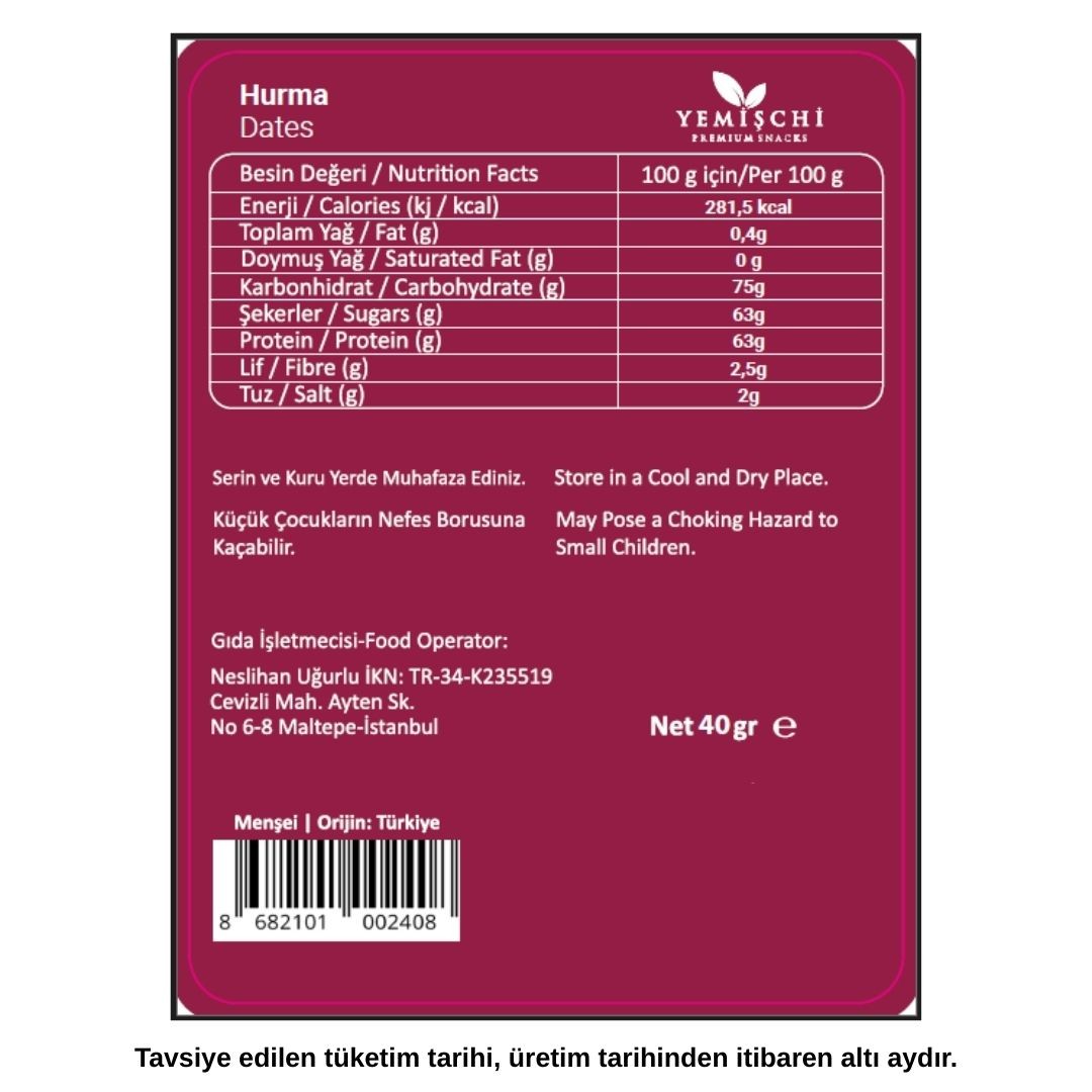 Hurma 40gr (Filistin)
