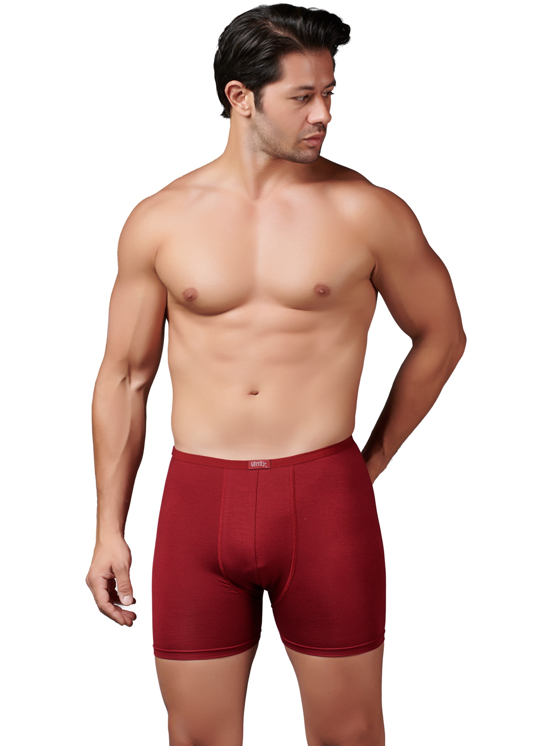 8007 Bambu İnce Bel Elastan Boxer