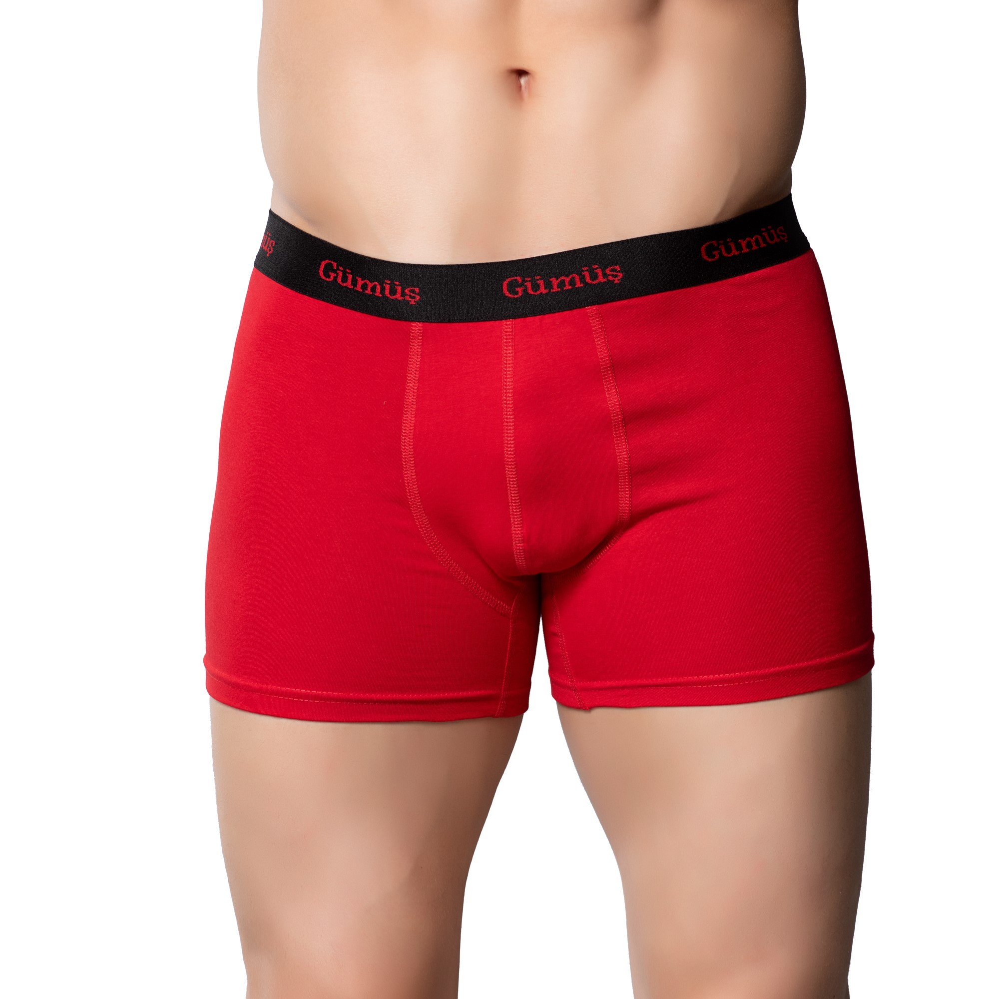 3074 Erkek Likralı Spor Boxer