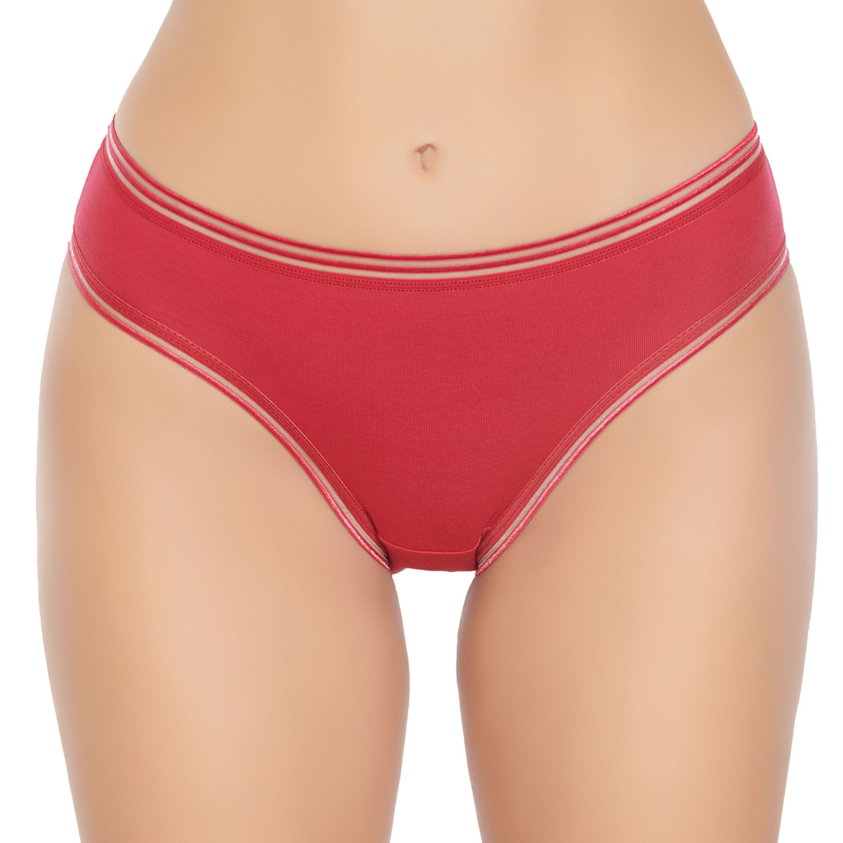 6029 Kadın Likralı Transparan Lastikli Bikini
