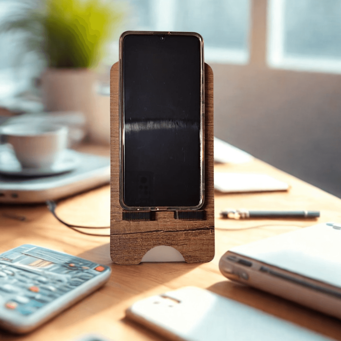 AHŞAP TELEFON STANDI