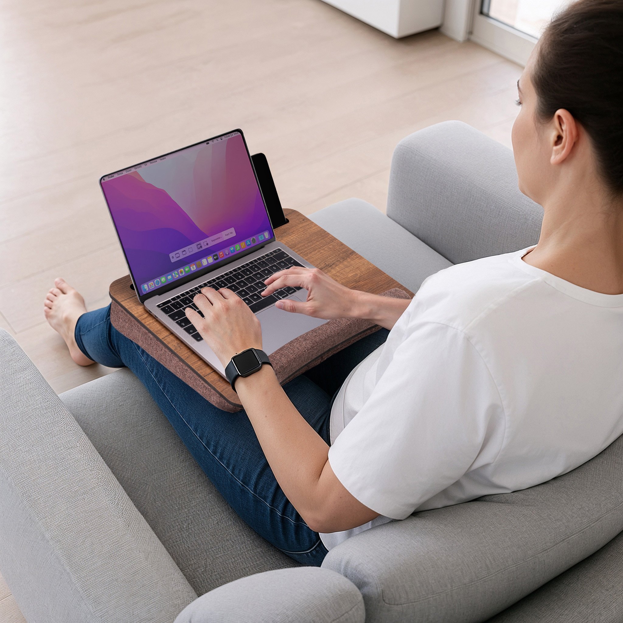 LS01X-VİGOWOOD MINDERLI LAPTOP SEHPASI