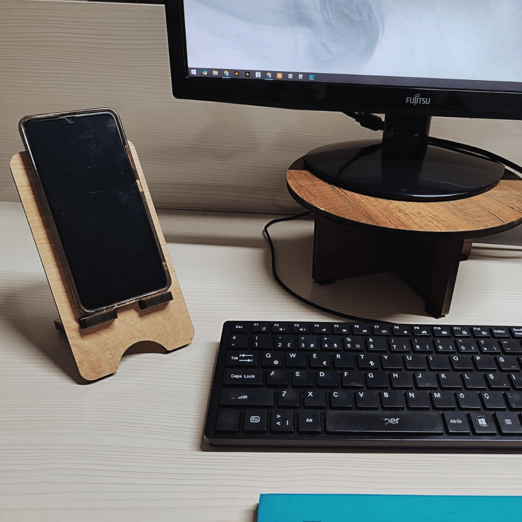 AHŞAP TELEFON STANDI-10'LU