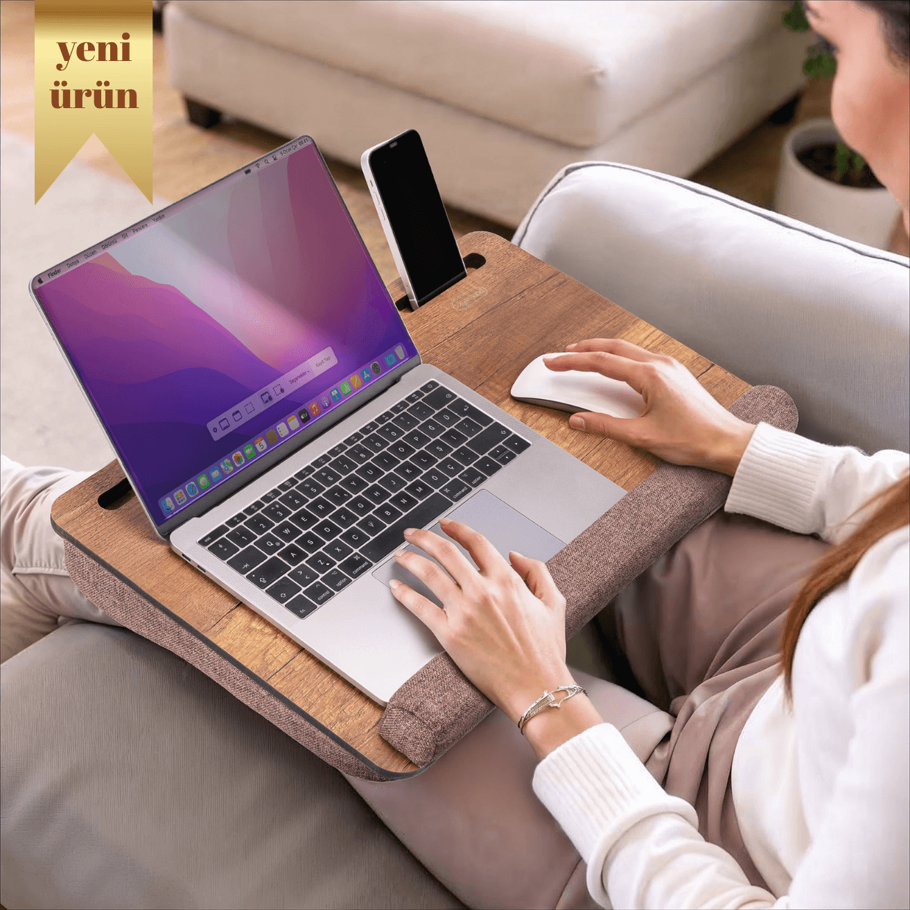 LS02X-VİGOWOOD MINDERLI LAPTOP SEHPASI