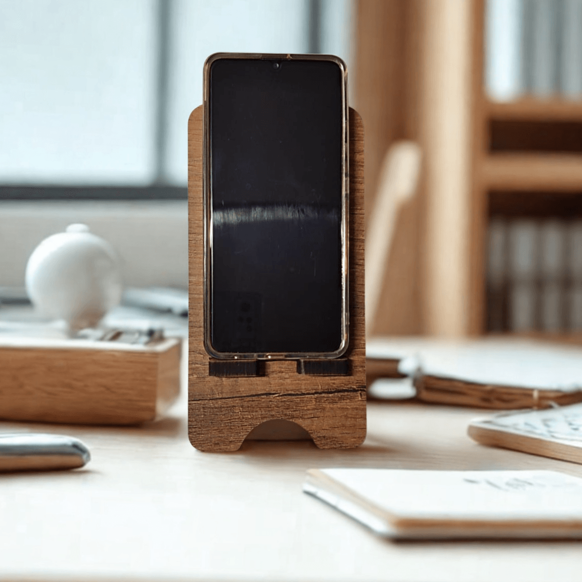 AHŞAP TELEFON STANDI