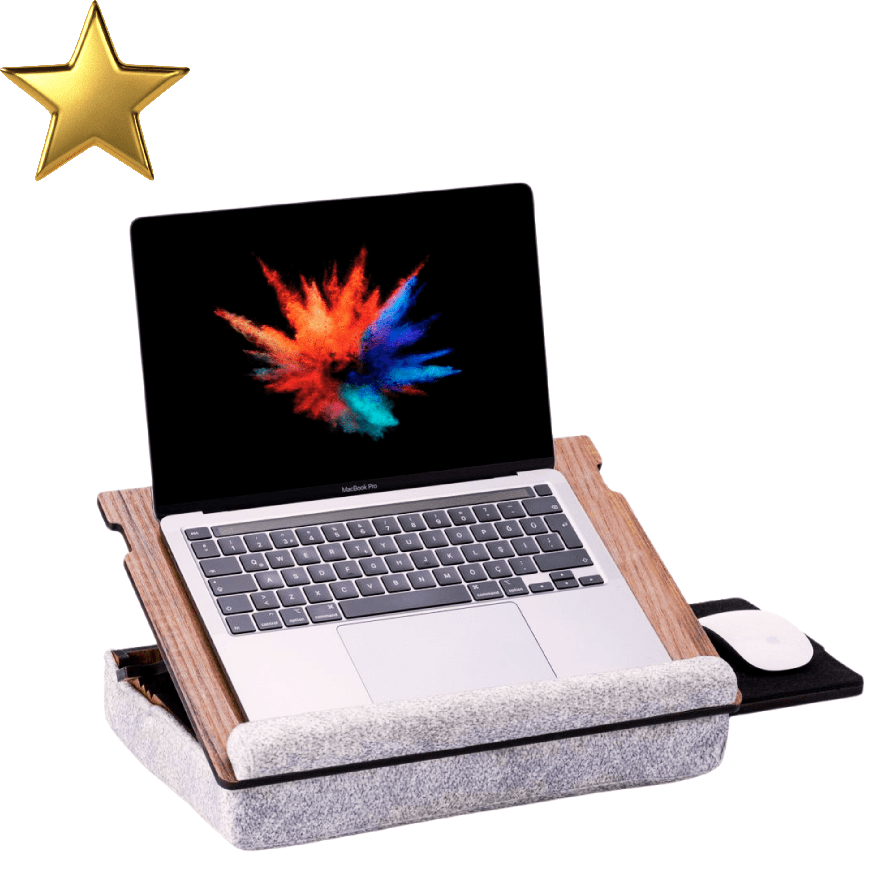 LS051 Eğim Ayarlanabilir  Mousepadli Minderli Laptop  Standı