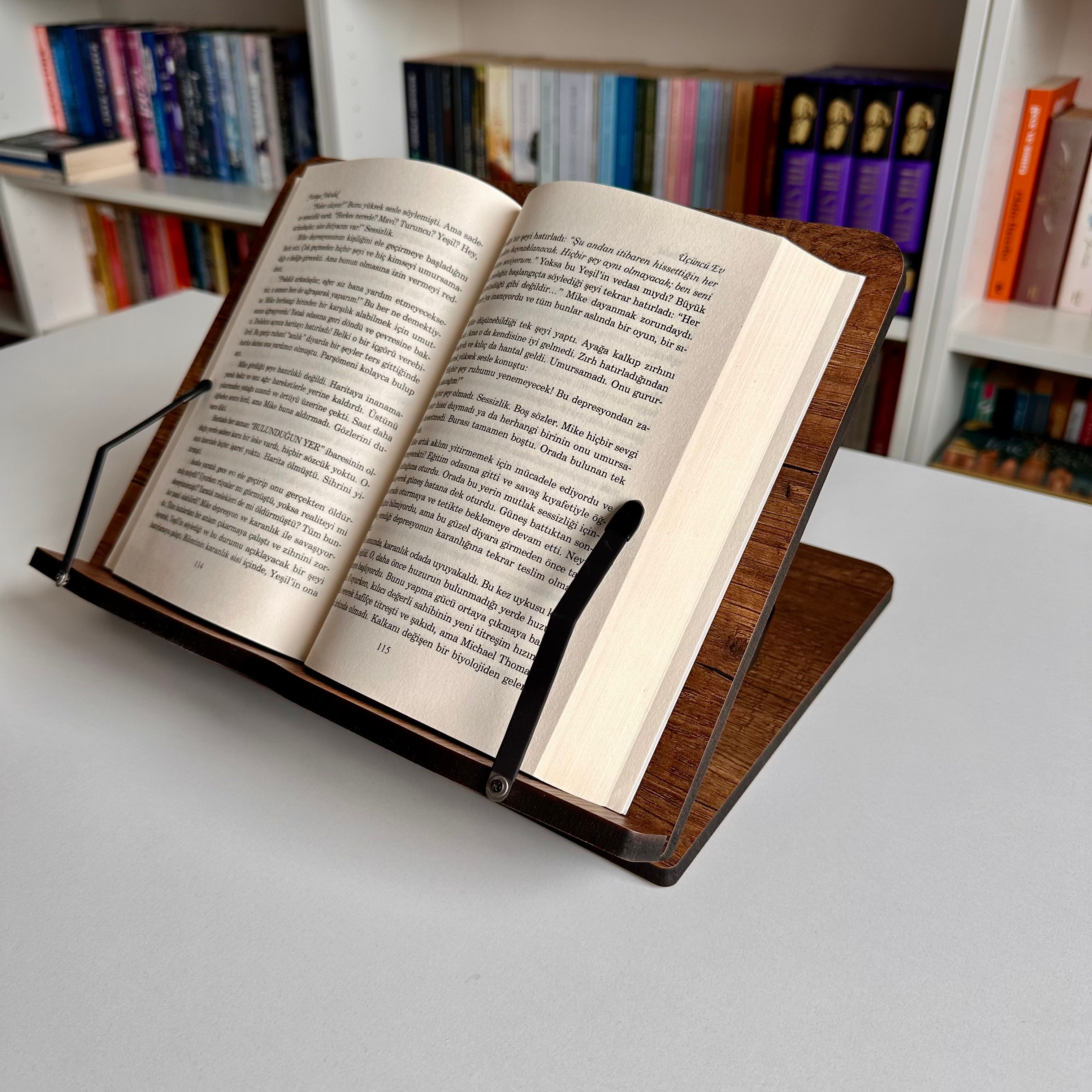 Buchständer, Rezeptbuchständer, Kochbuchständer für die Küche, Bücherständer für die Anzeige, Buchhalter zum Lesen im Bett