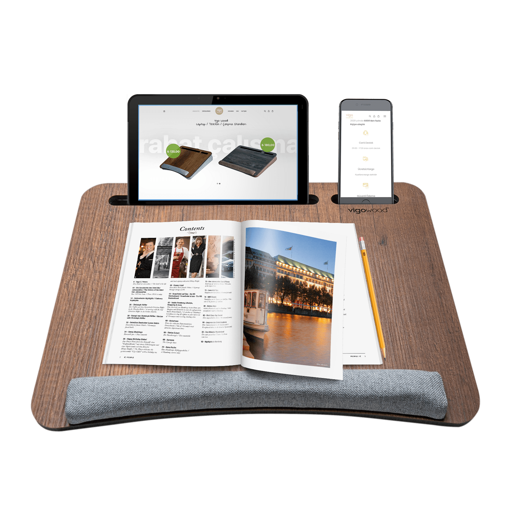LS011 Minderli Laptop Standı