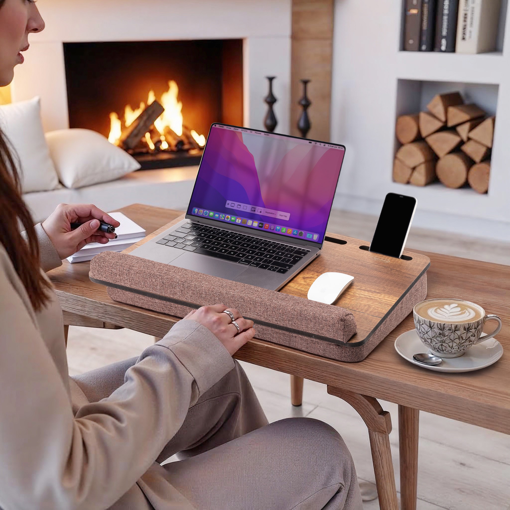 LS02X-VİGOWOOD MINDERLI LAPTOP SEHPASI