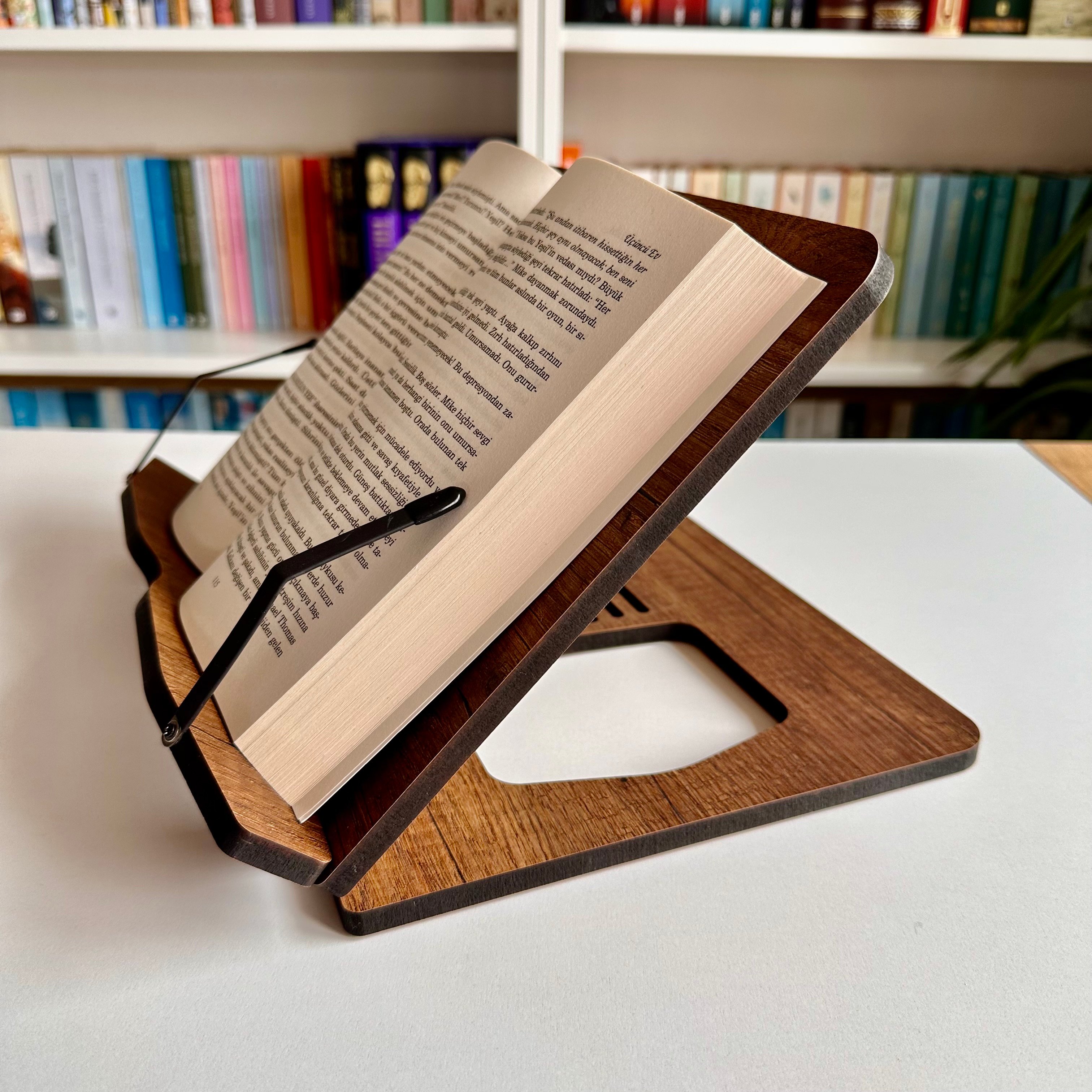 Buchständer, Rezeptbuchständer, Kochbuchständer für die Küche, Bücherständer für die Anzeige, Buchhalter zum Lesen im Bett