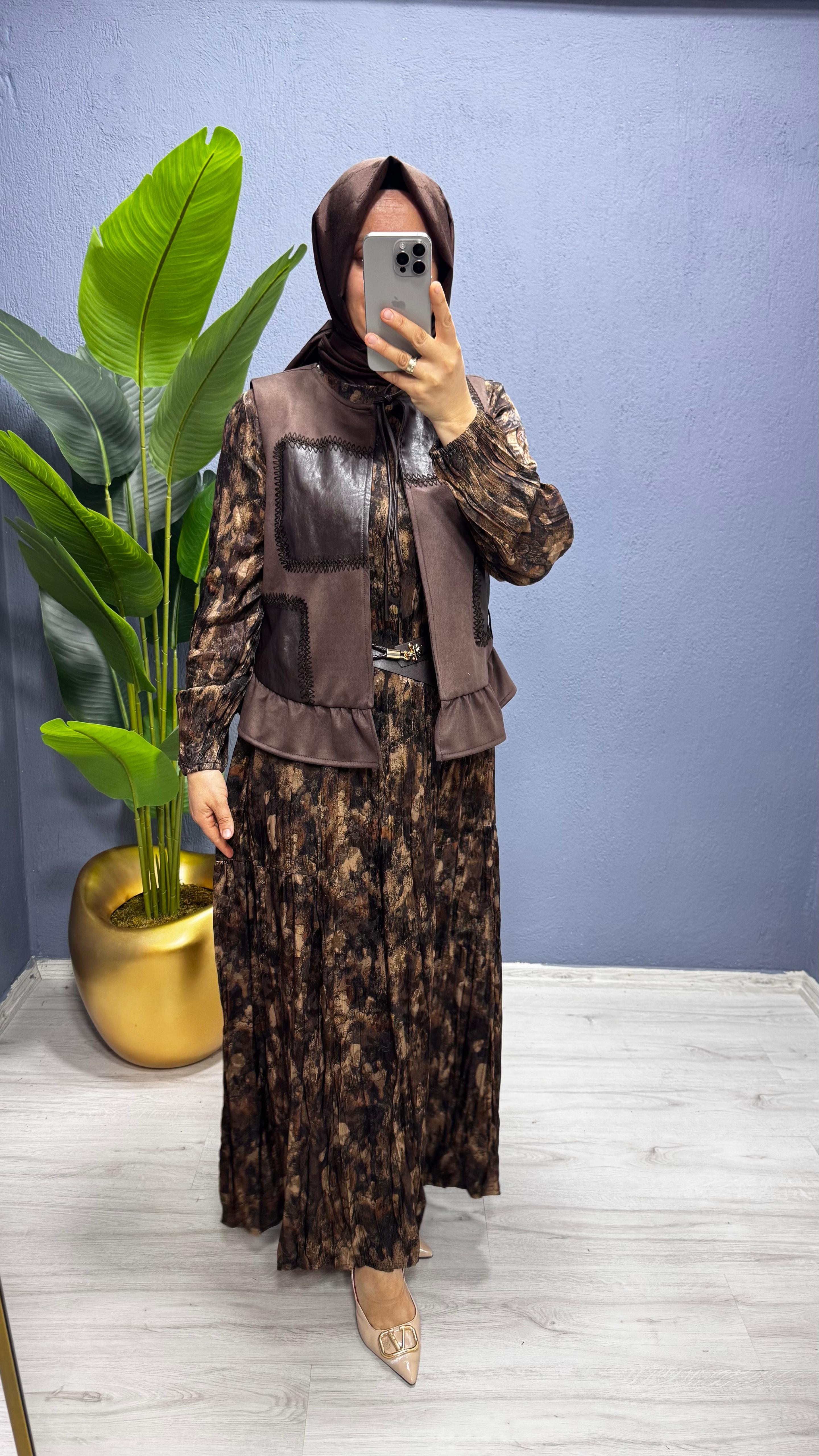 LissMore  Yelekli Elbise (6091)