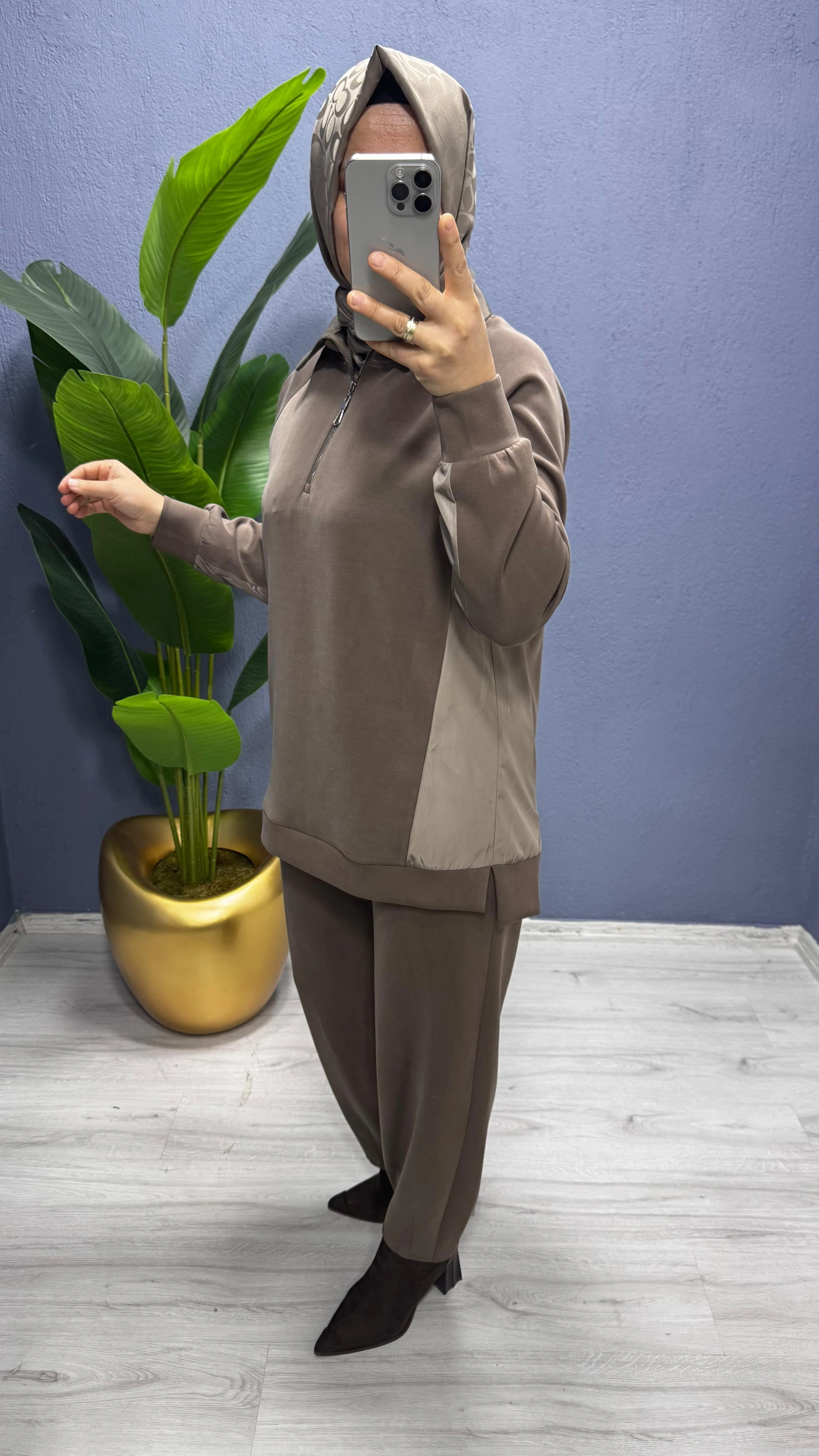 Tığ Triko   Pantolonlu Takım TKM.5040.01