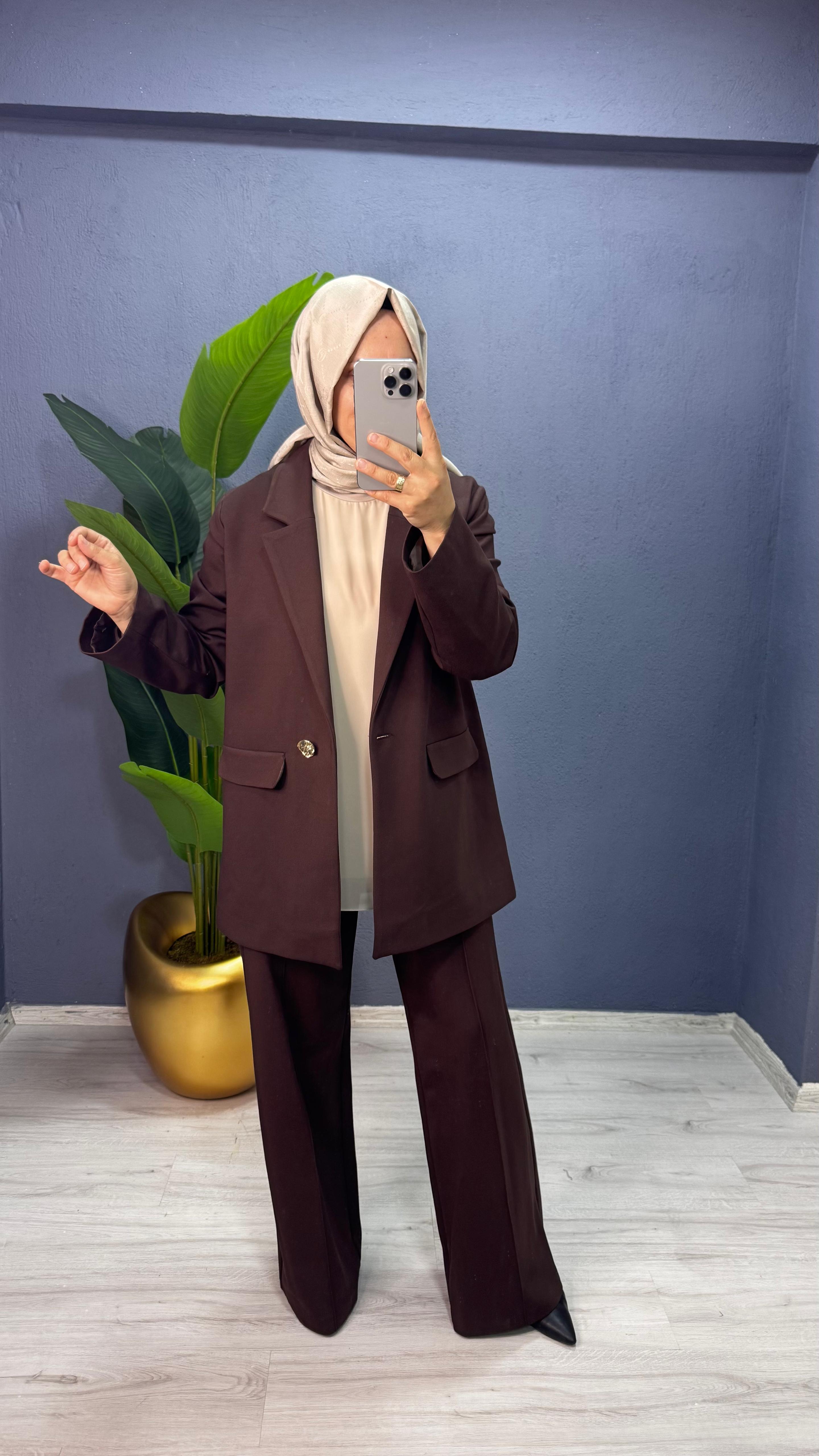 Ceremony Nevrülü Kemersiz Çelik Pantolon (w-6318)
