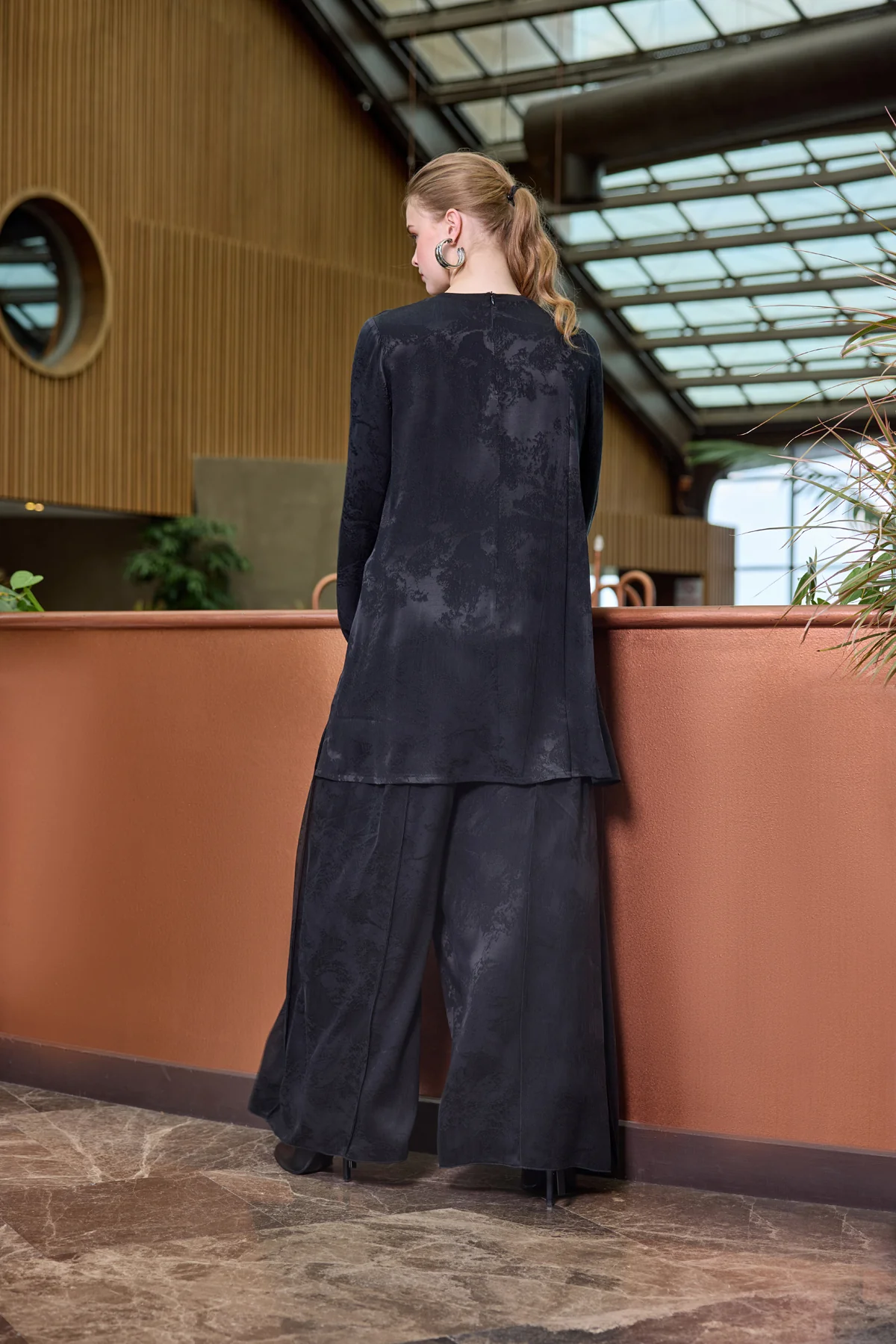 Misswhence  Cupro Jakar Tunik Takım 38010