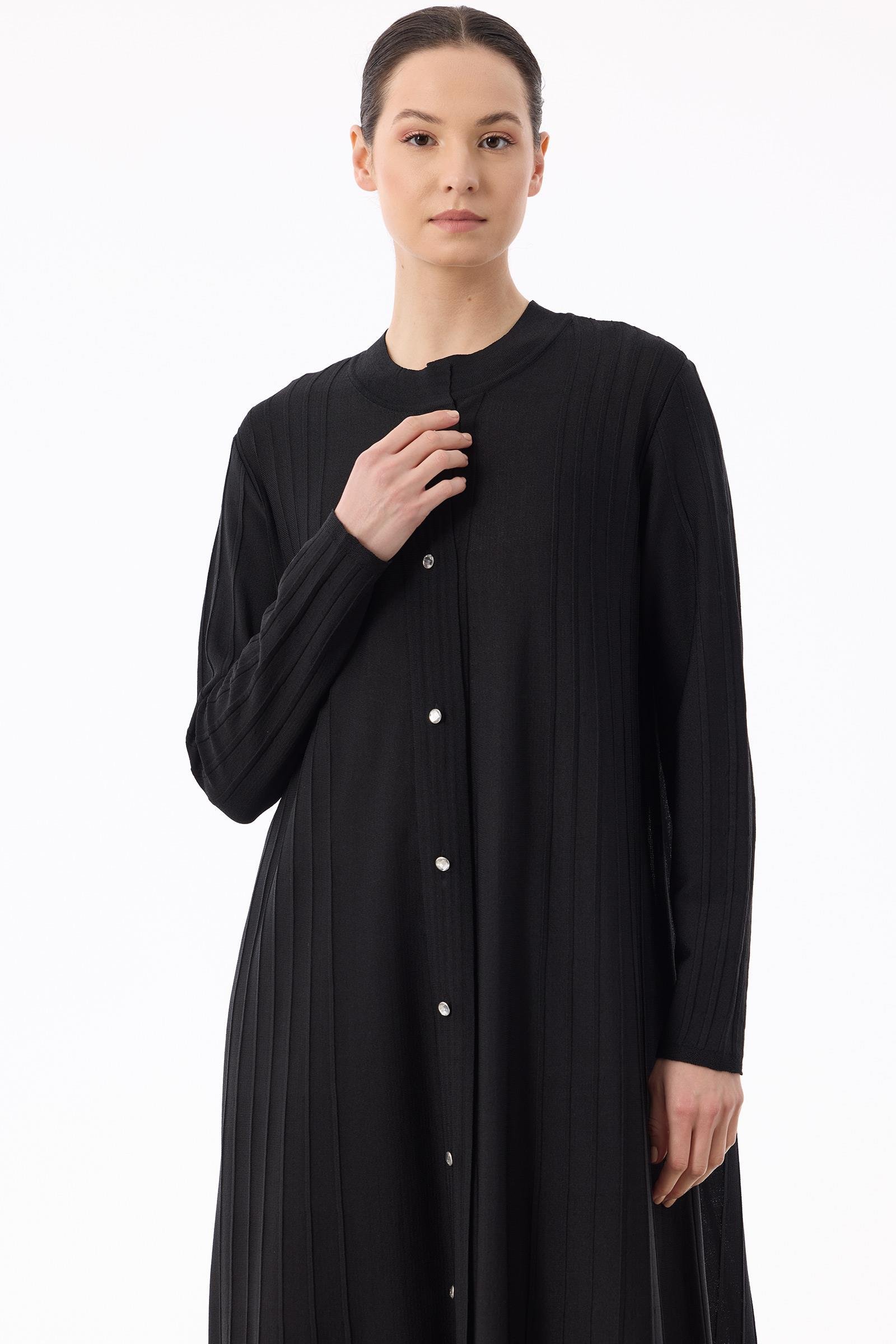 Tığ Triko Nervür Detaylı Max Boy Triko Rayon Hırka  (HRK.21842,2)