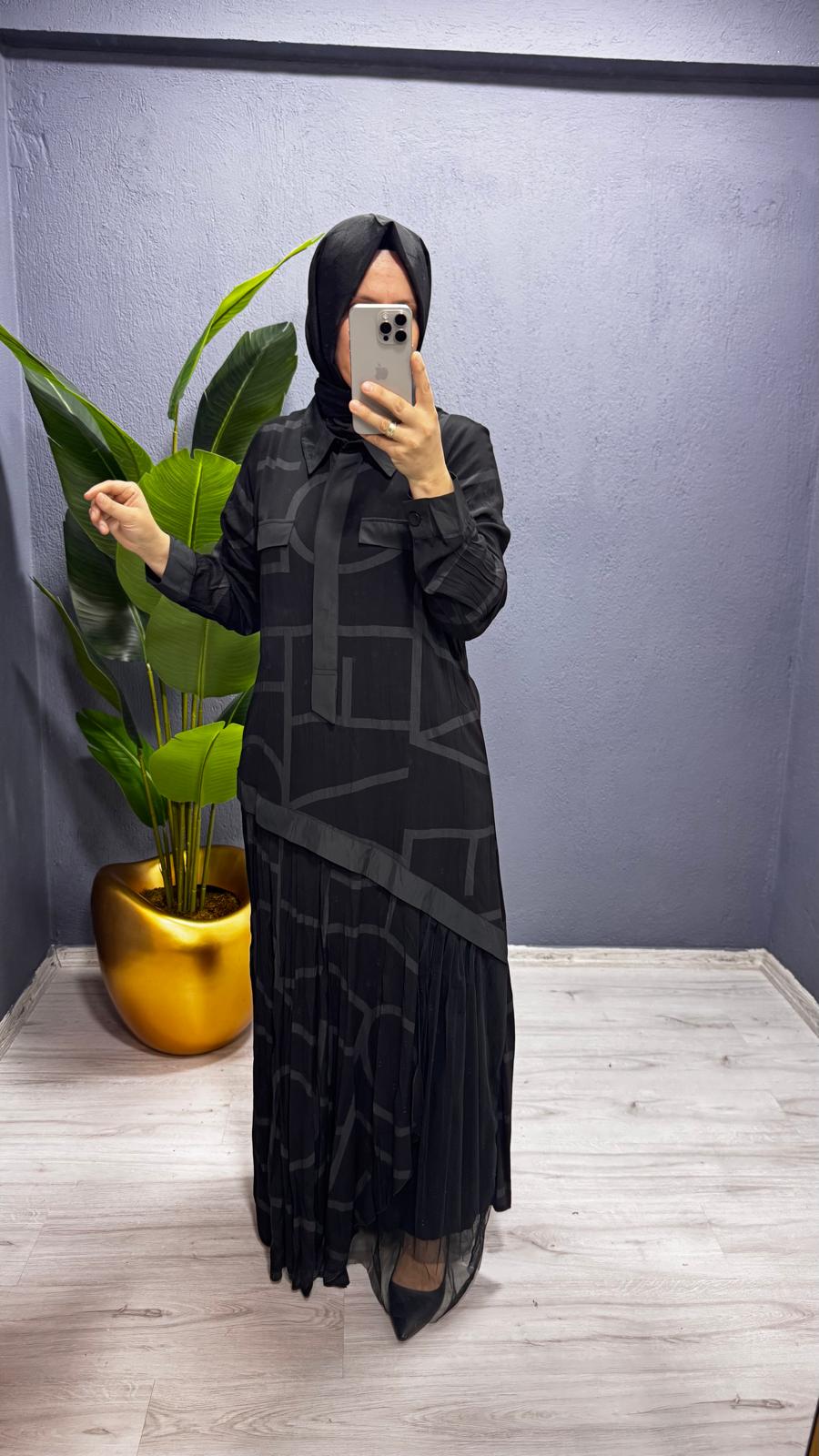 LissMore Elbise (5902) - Siyah