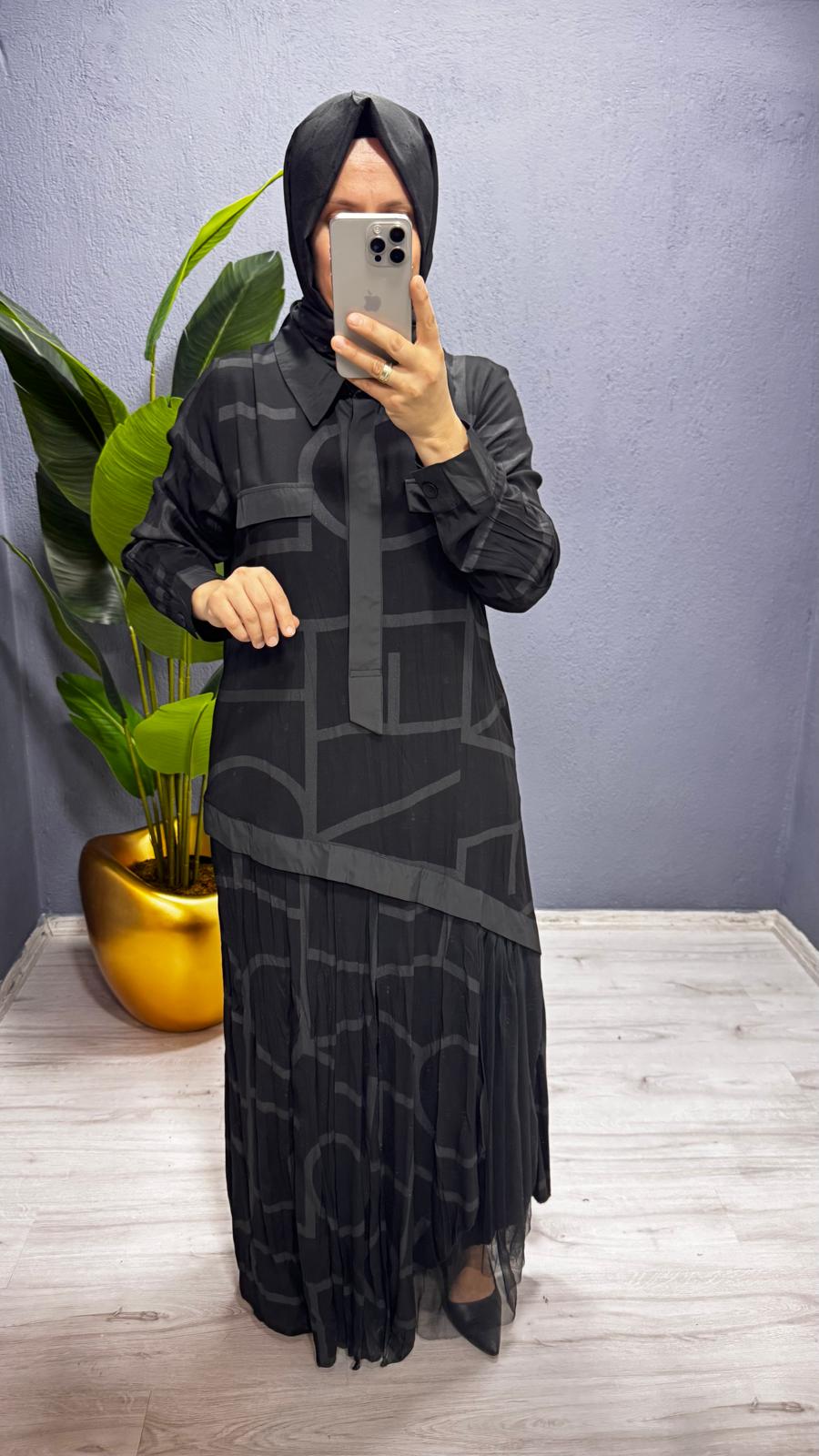LissMore Elbise (5902) - Siyah