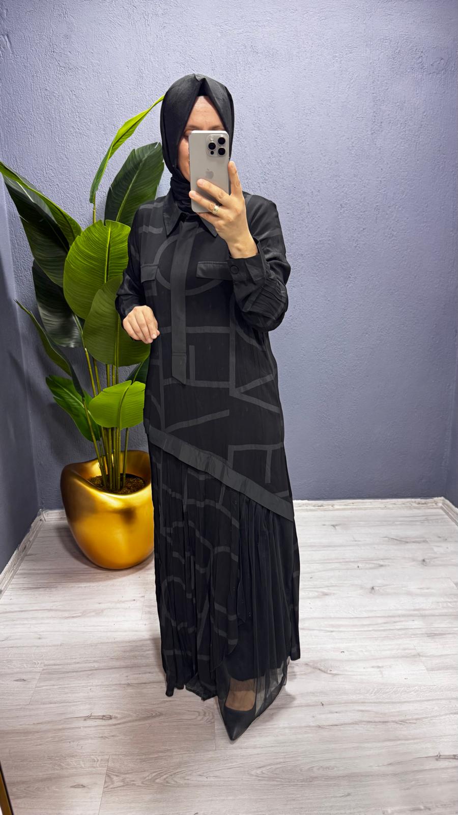 LissMore Elbise (5902) - Siyah
