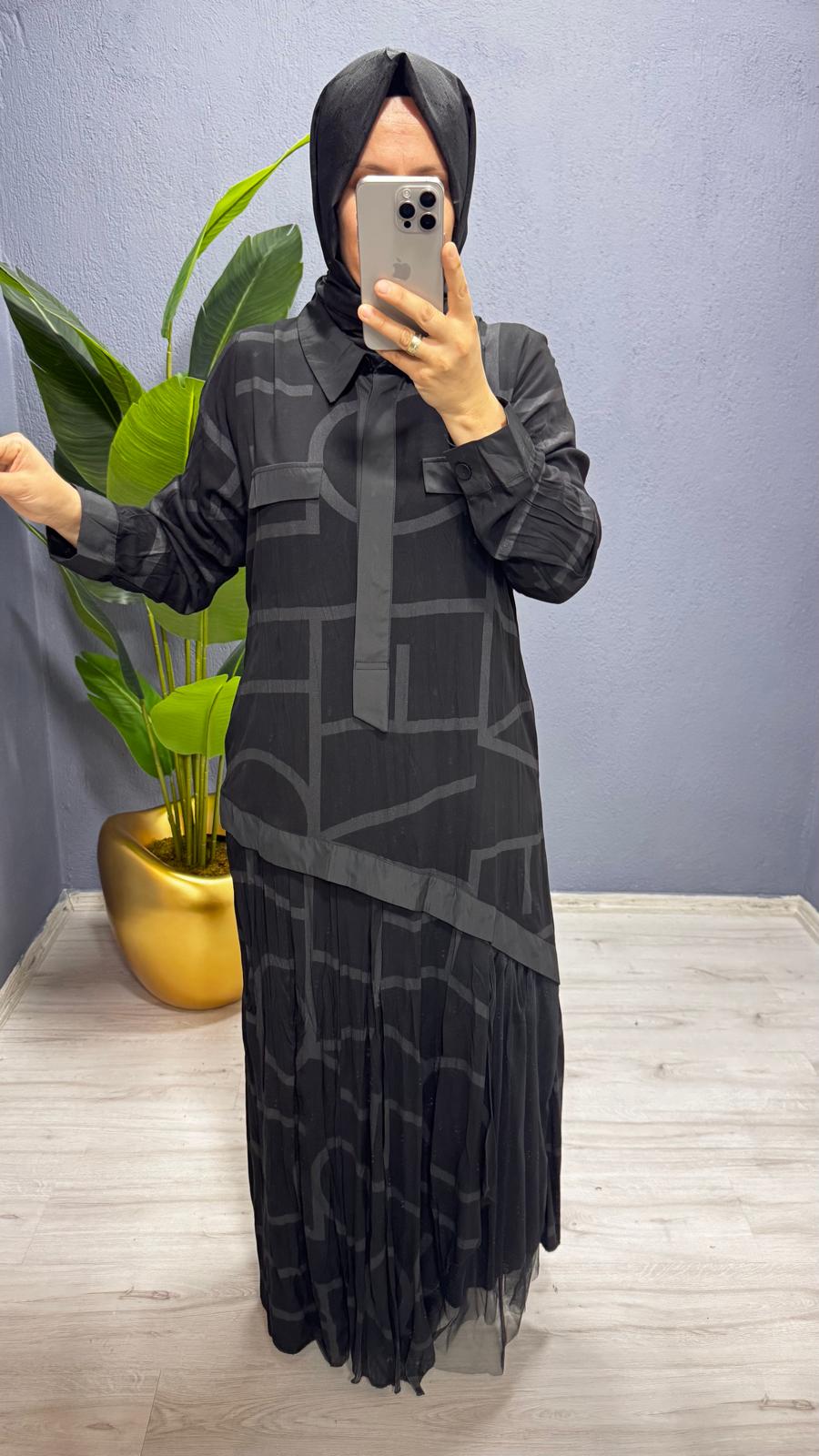 LissMore Elbise (5902) - Siyah