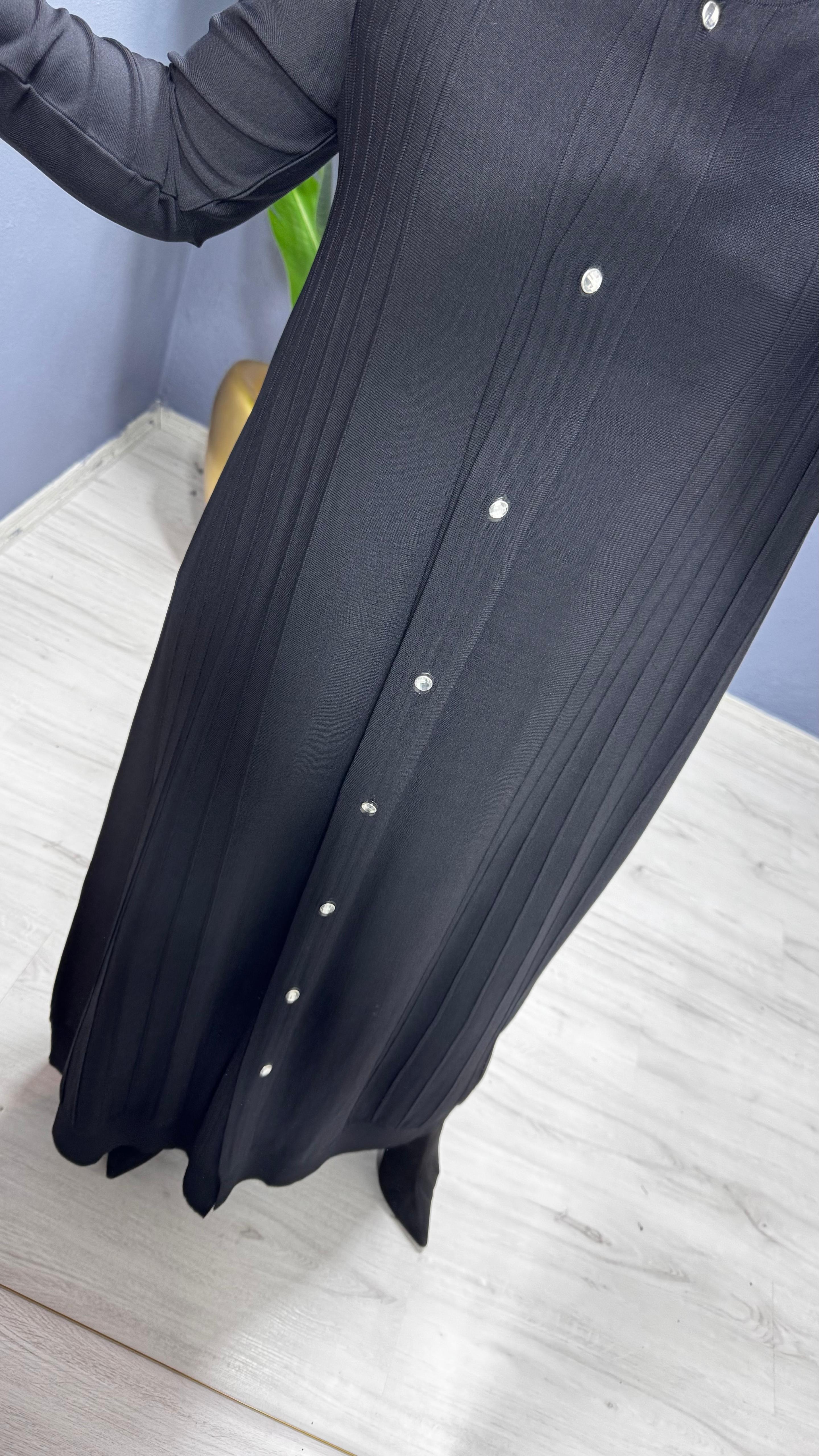 Tığ Triko Nervür Detaylı Max Boy Triko Rayon Hırka  (HRK.21842,2)