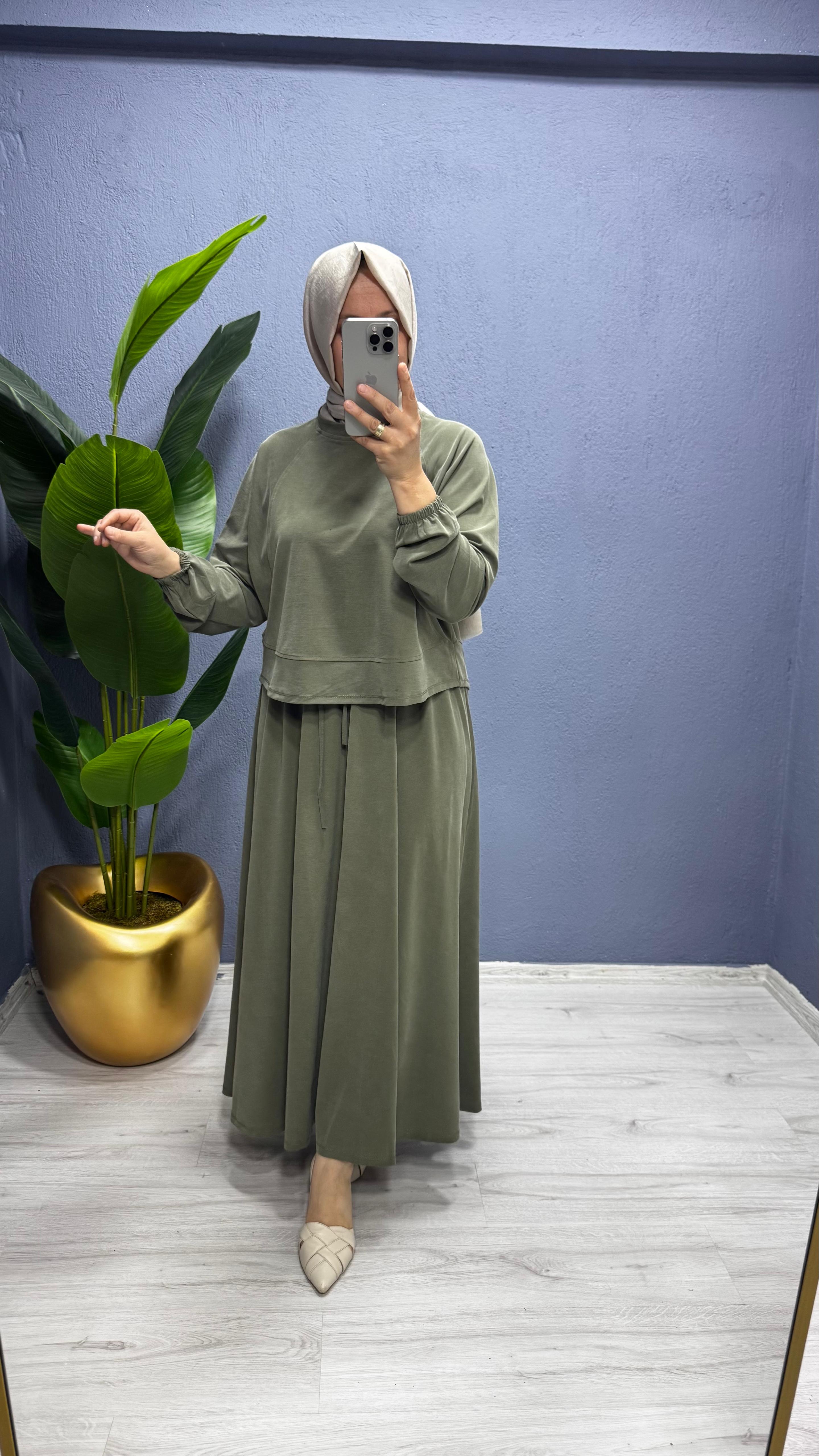 My Magazin Tensel Etekli Takım (7413)