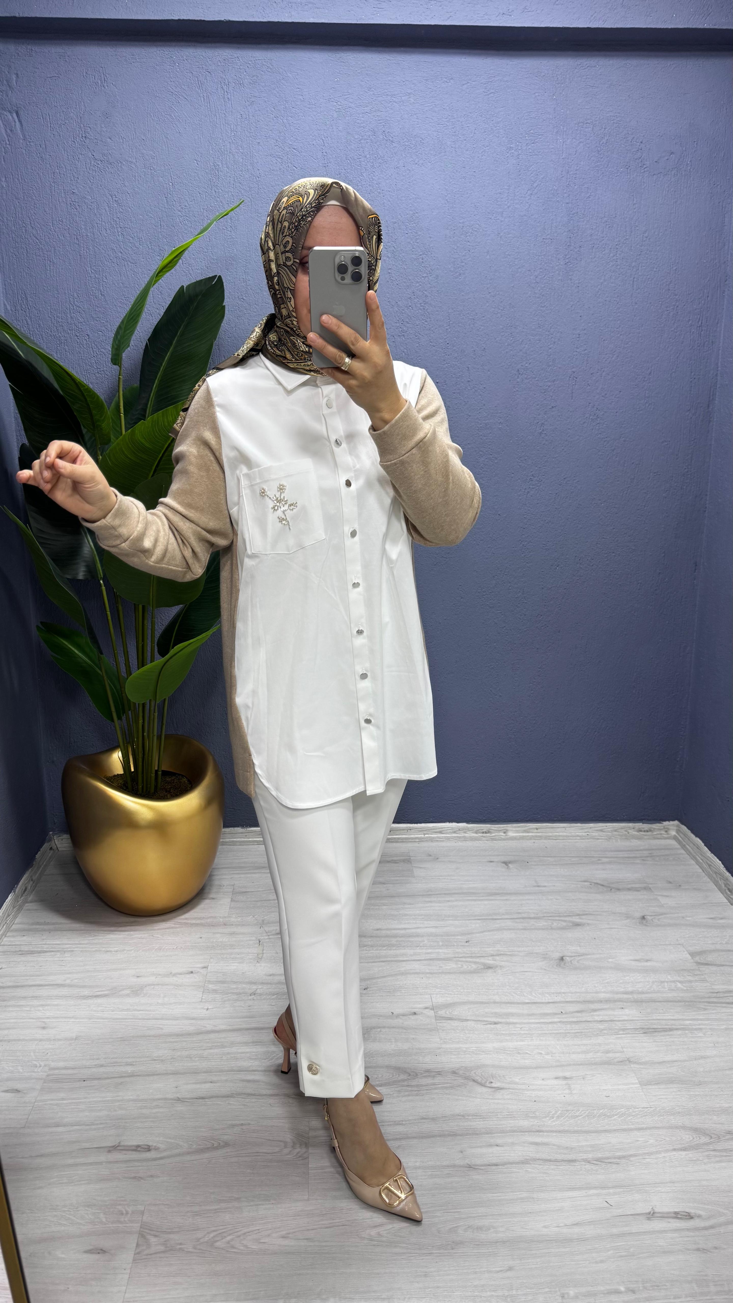 Fuat Gürşen Arkası ve İnce Triko Tunik 4364