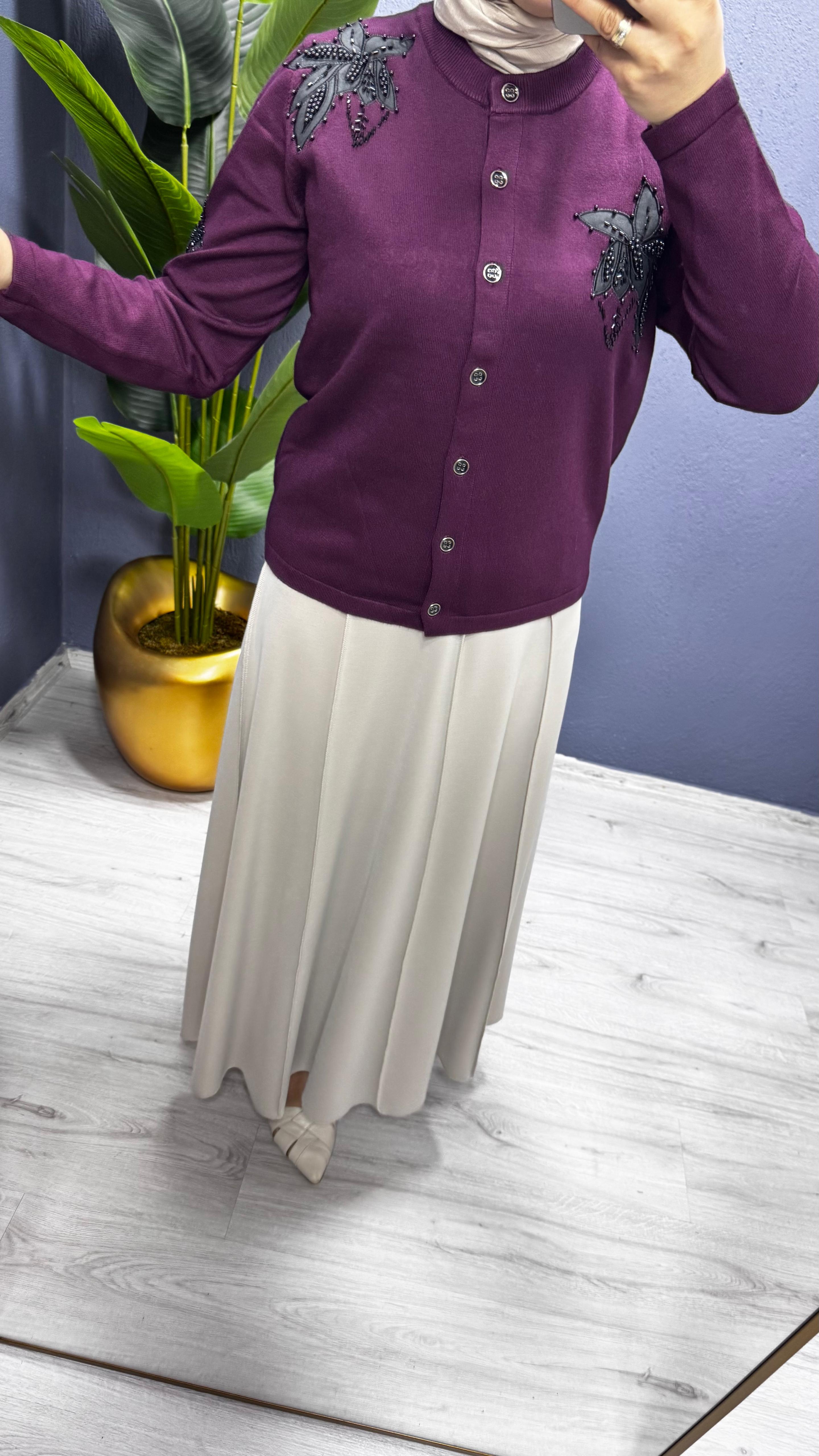 Sentez Safir Parçalı Çan Etek (5468)