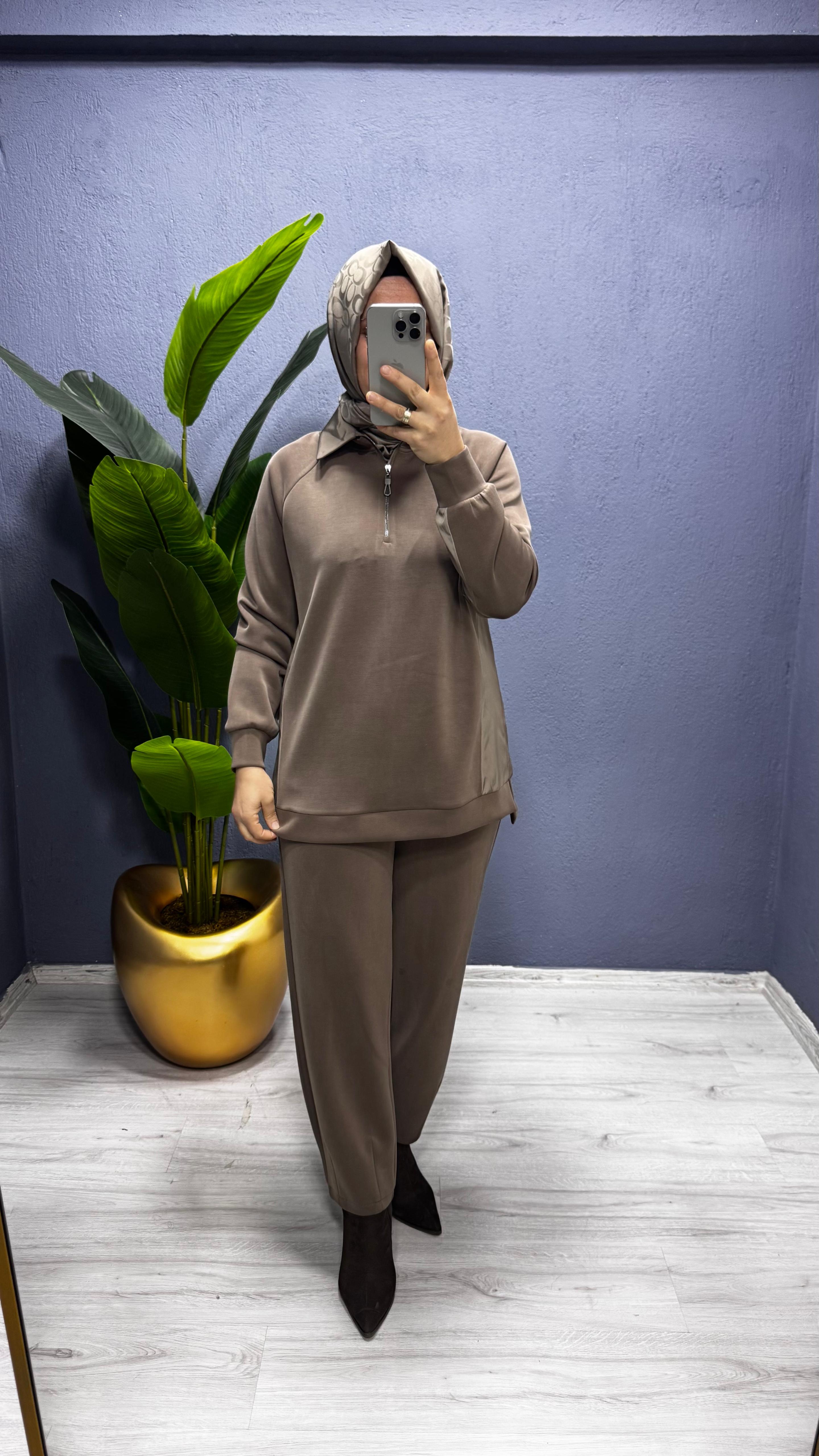 Tığ Triko   Pantolonlu Takım TKM.5040.01