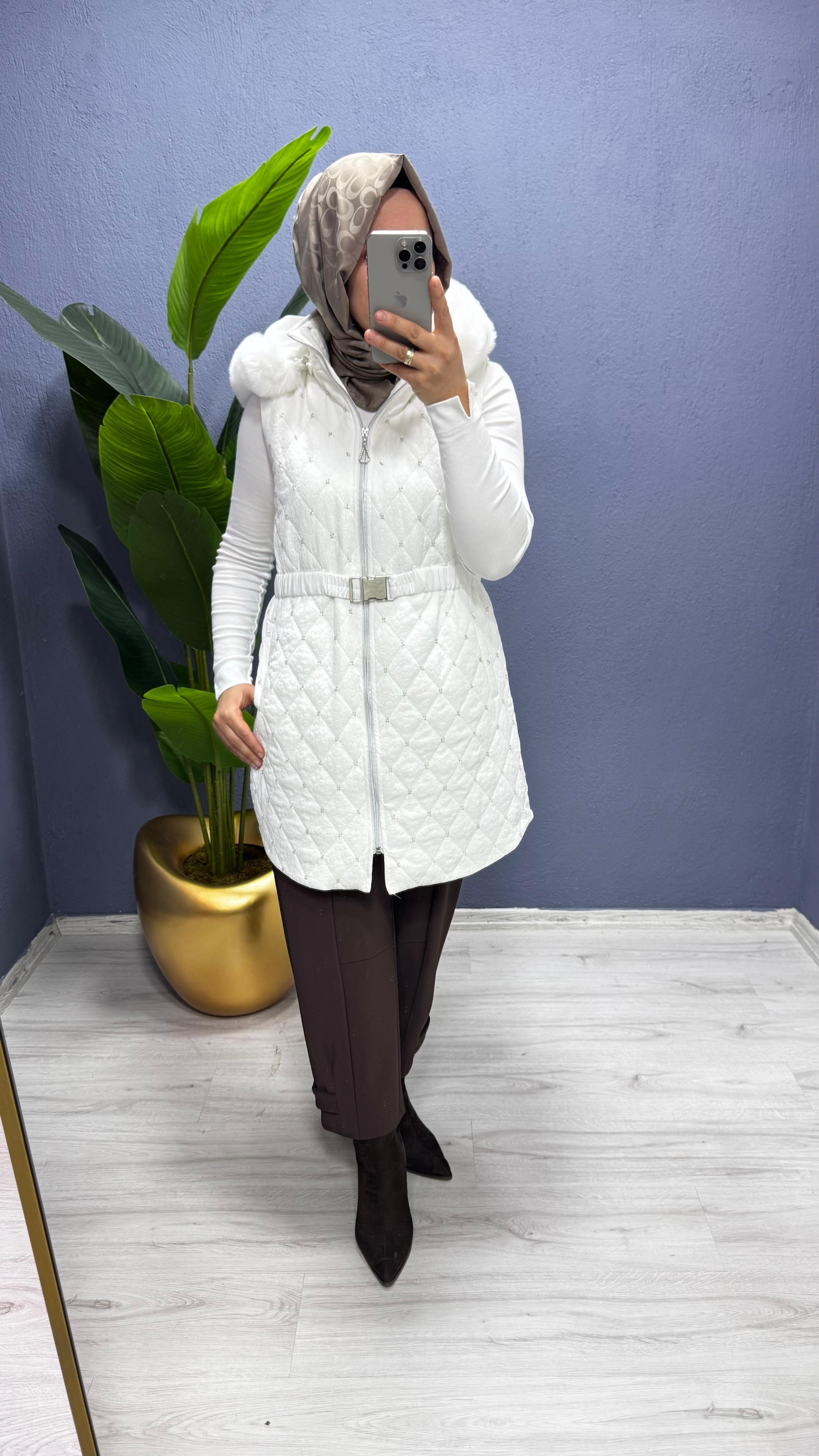 Fuat Gürşen Kapüşonlu Yelek (4506)