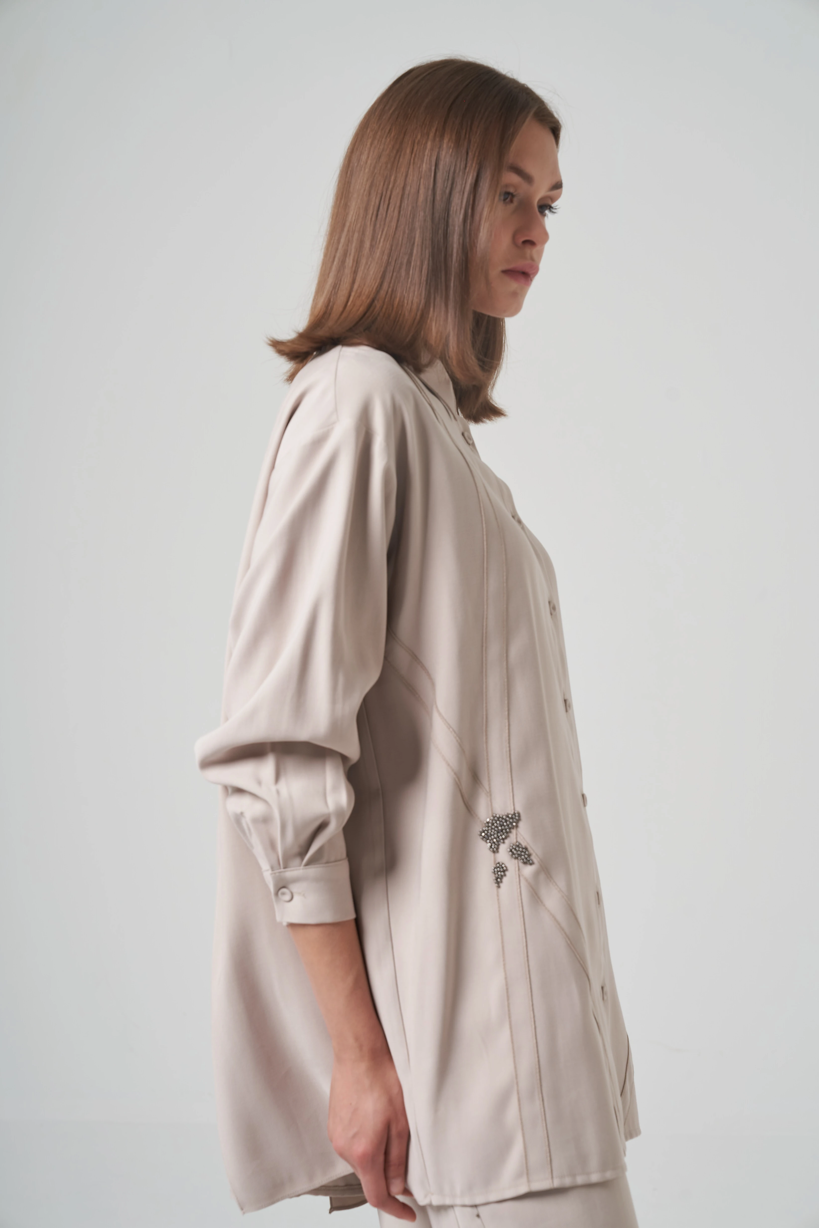 Ceremony Önü Şerit Detaylı Pant.Takım (6906)