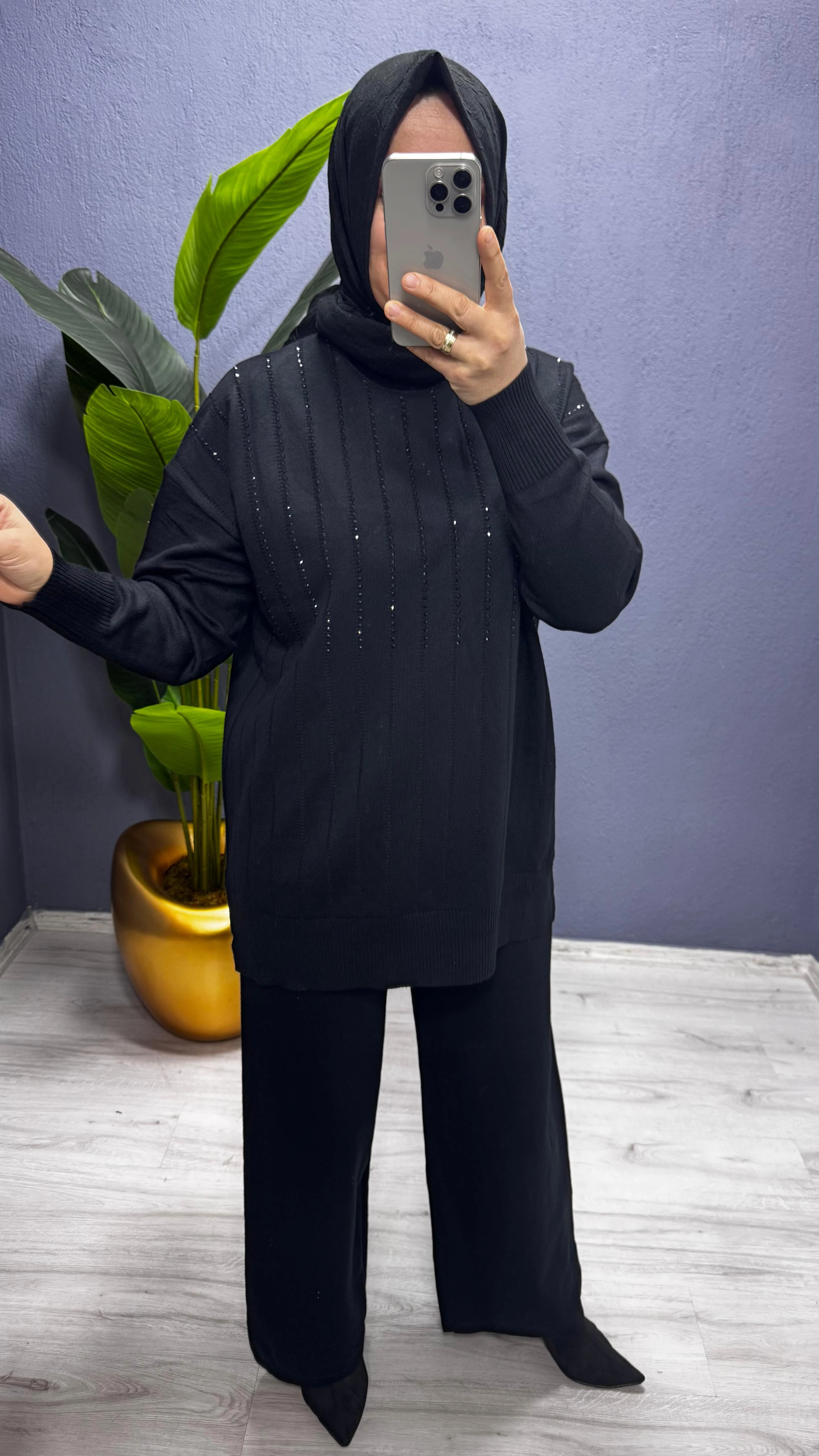 Fuat Gürşen  Triko Pantolonlu Takım 4350