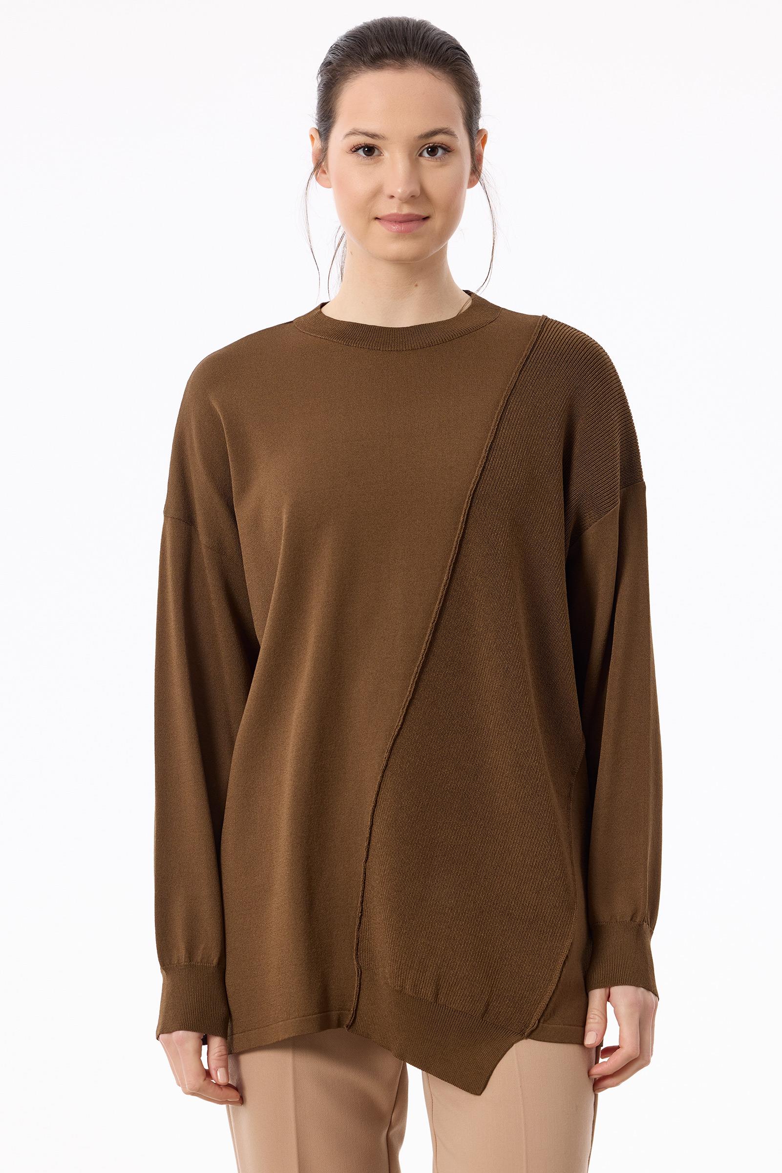 Tığ Triko Örgü Detaylı Rayon Tunik (21872.1)