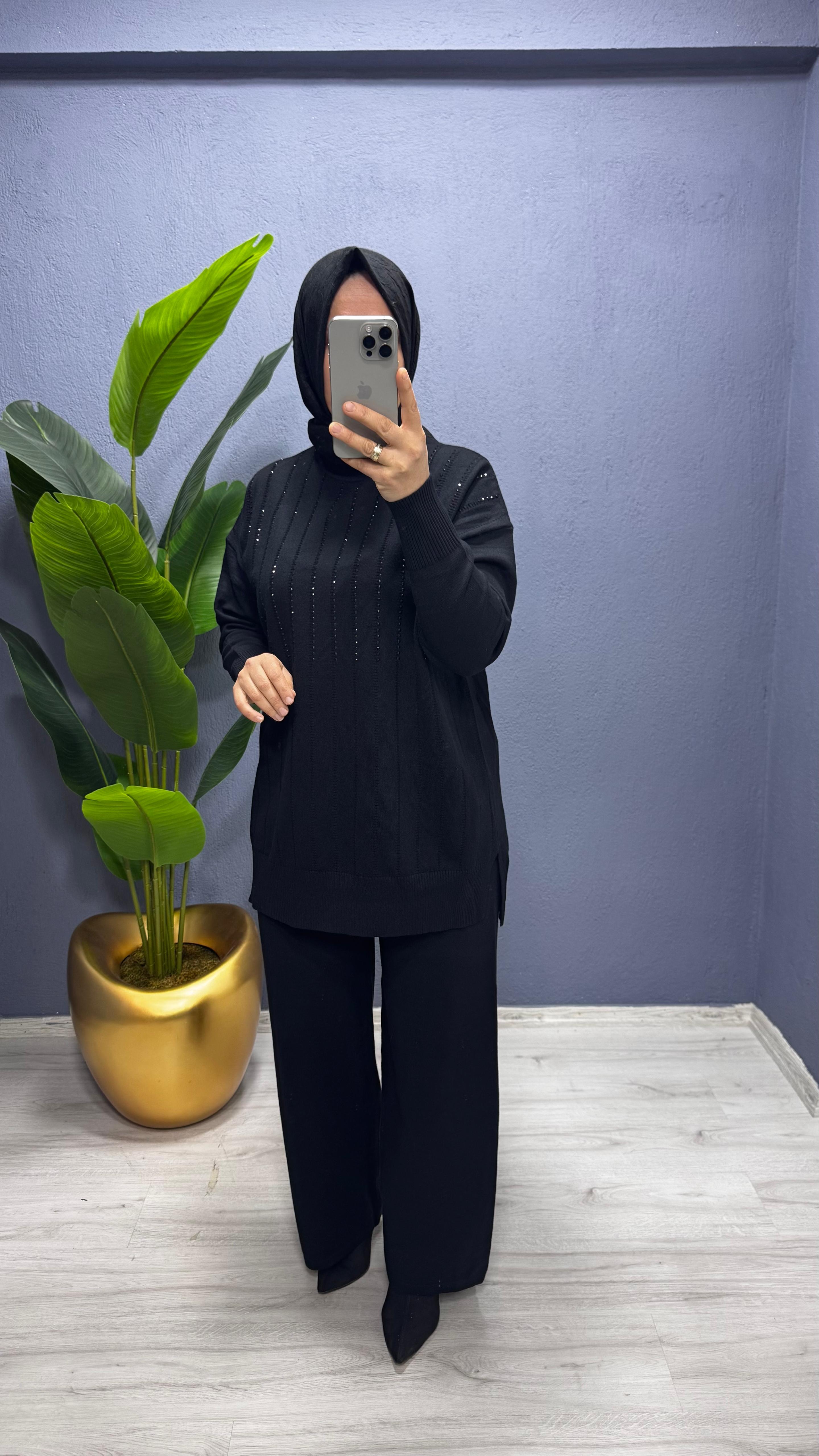 Fuat Gürşen  Triko Pantolonlu Takım 4350