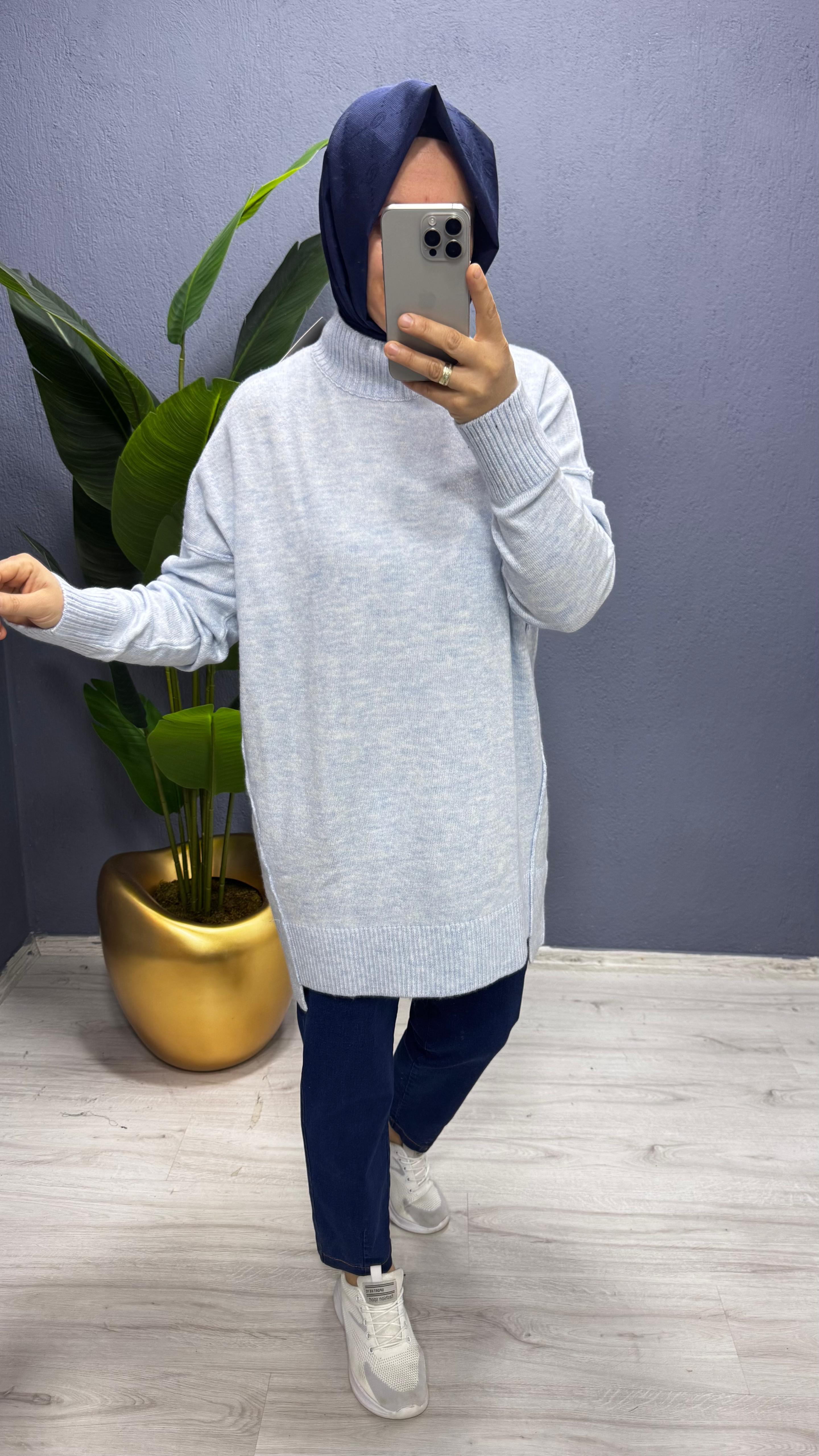 Tığ Triko Dikiş Detaylı Basıc Triko (TNK.21460.1)