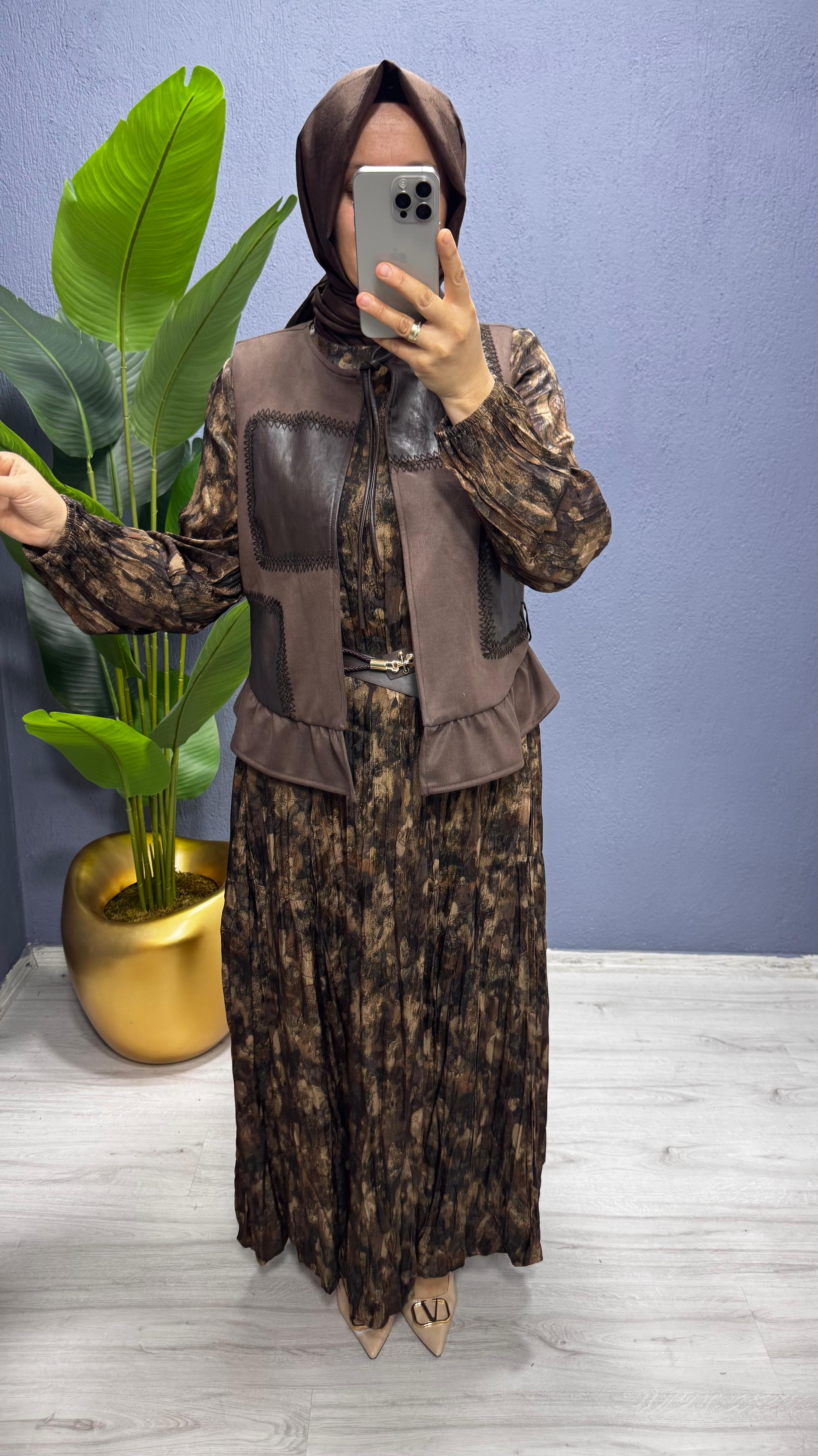 LissMore  Yelekli Elbise (6091)