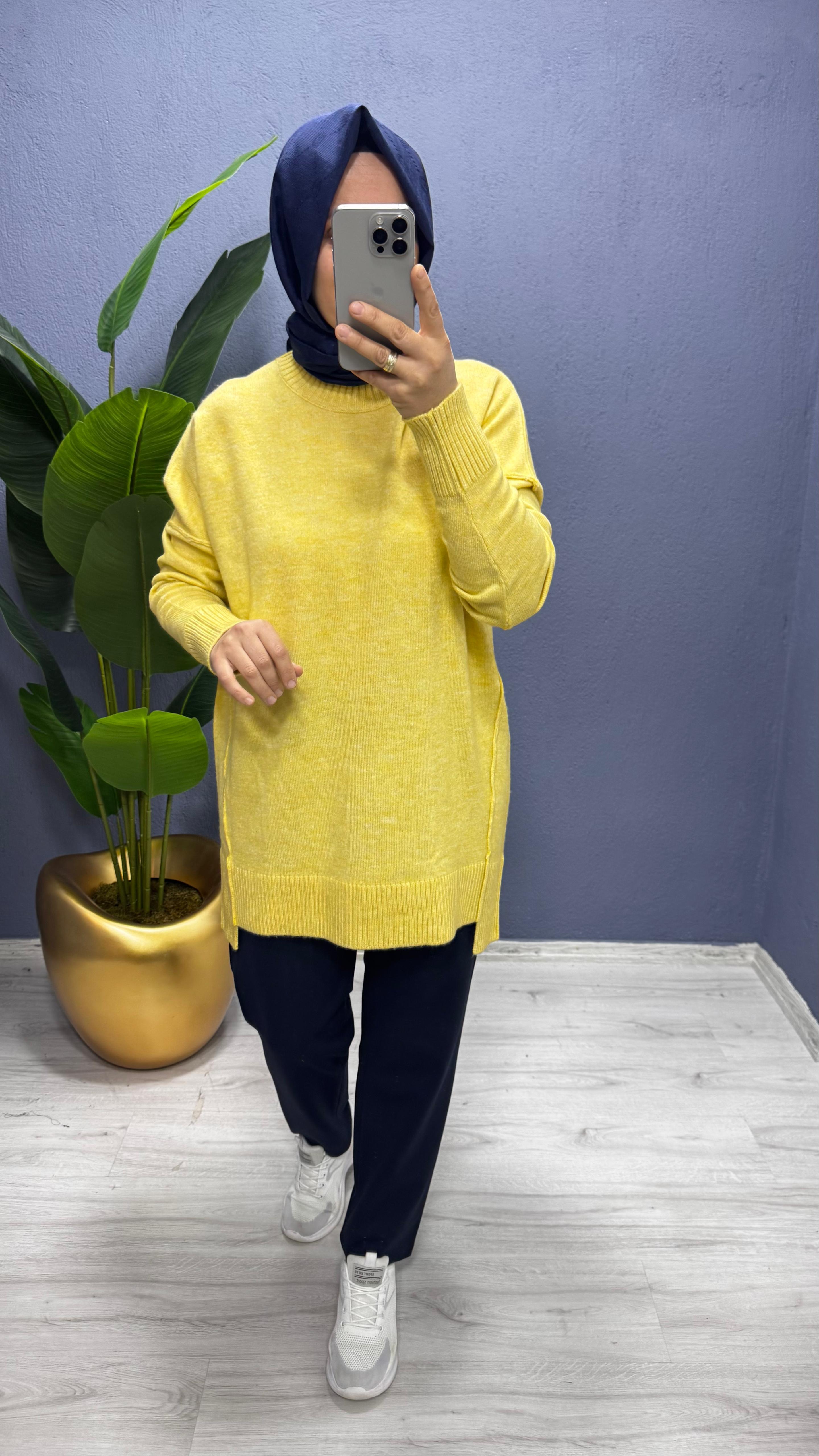 Tığ Triko Dikiş Detaylı Basıc Triko (TNK.21460.1)