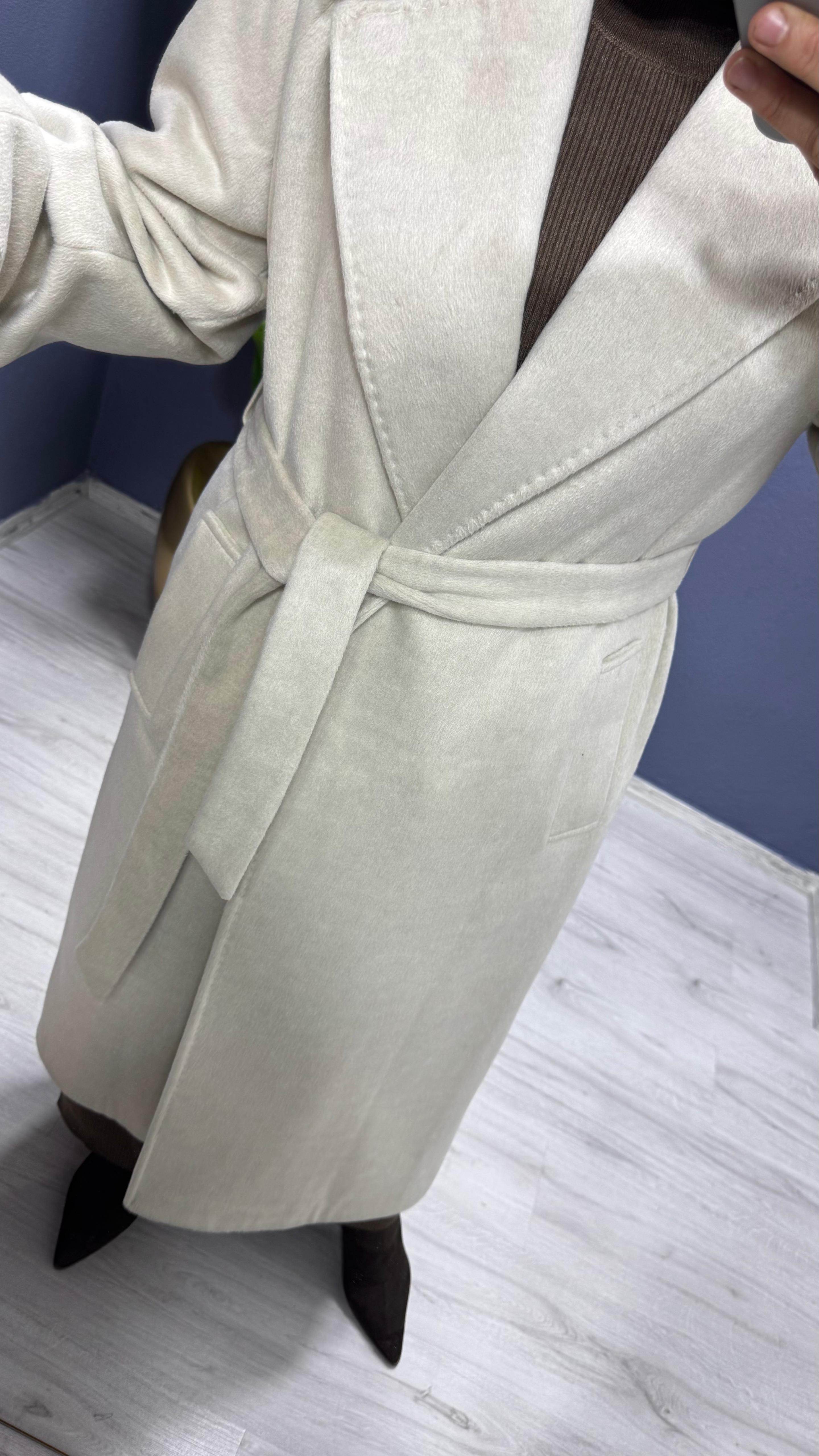 Ceremony Arkası Fermuar Detaylı Kaşe KABAN (6832)