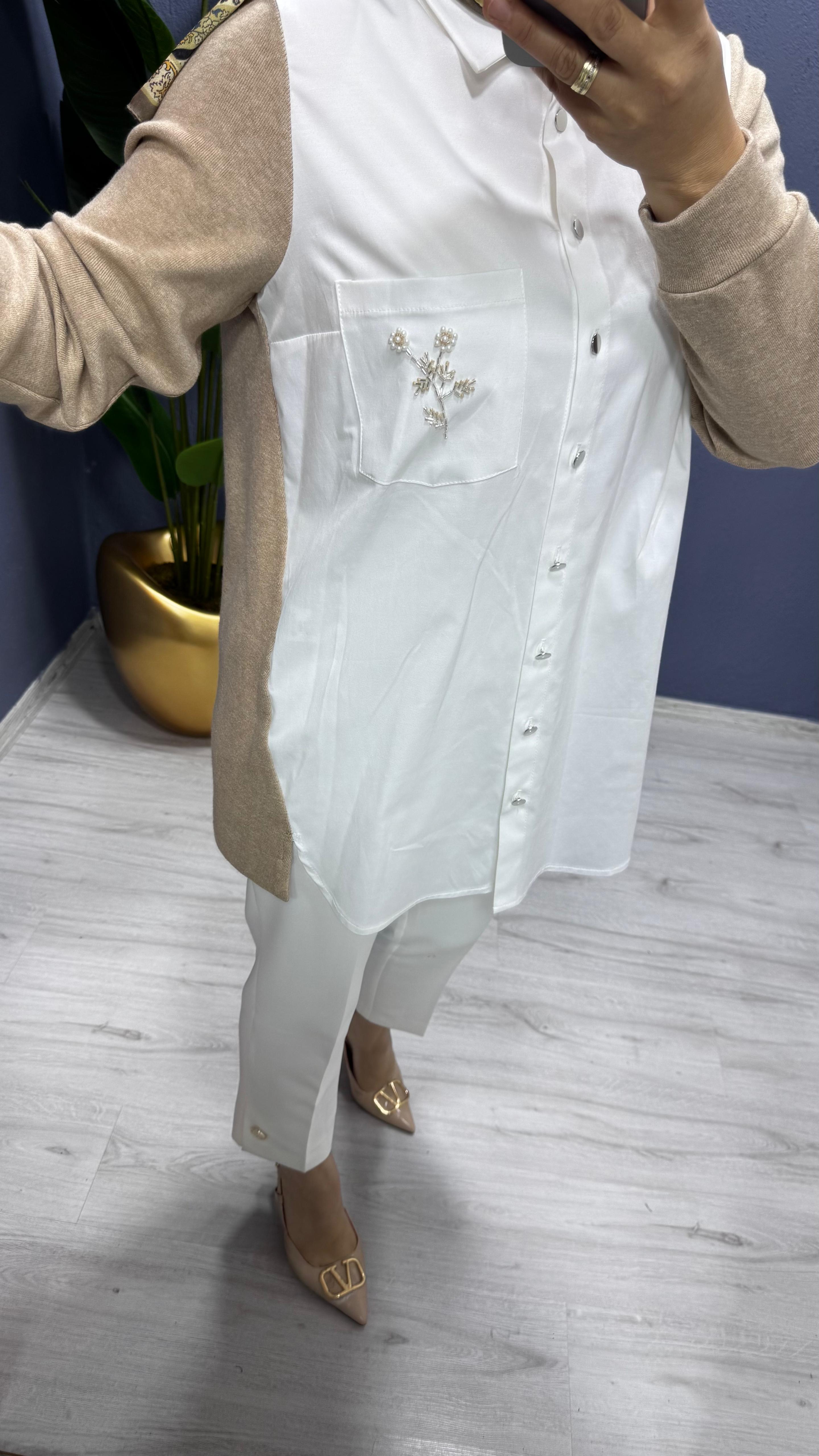 Fuat Gürşen Arkası ve İnce Triko Tunik 4364