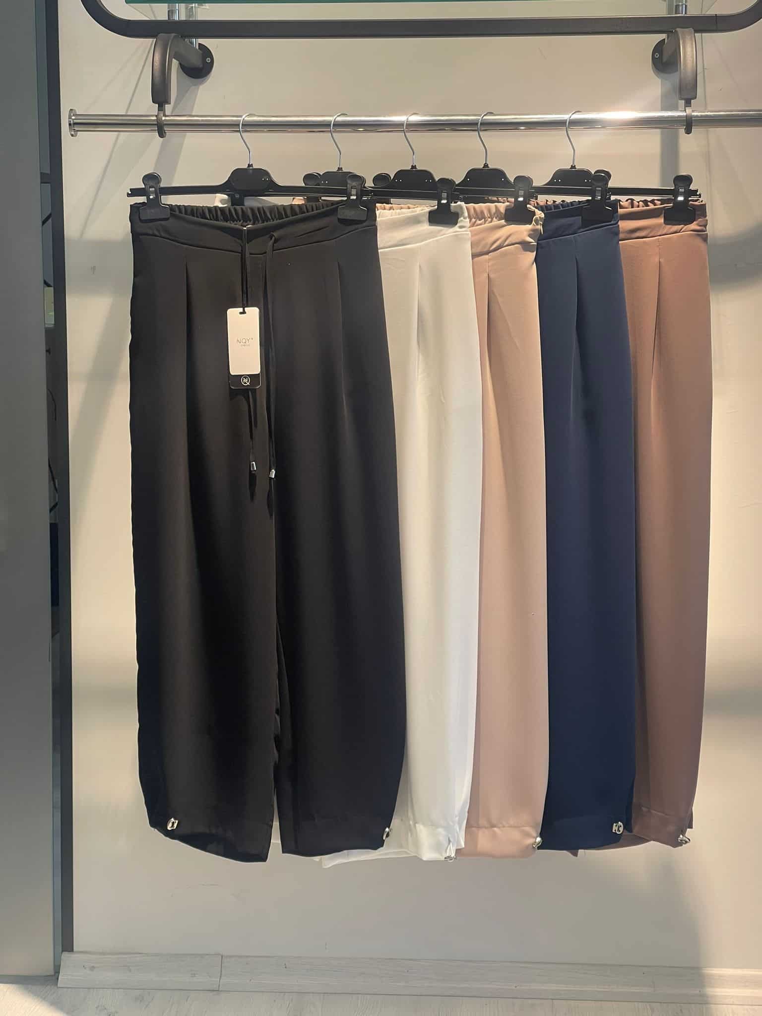 NQY Paçası Büzgülü Elçin Pantolon (0337)