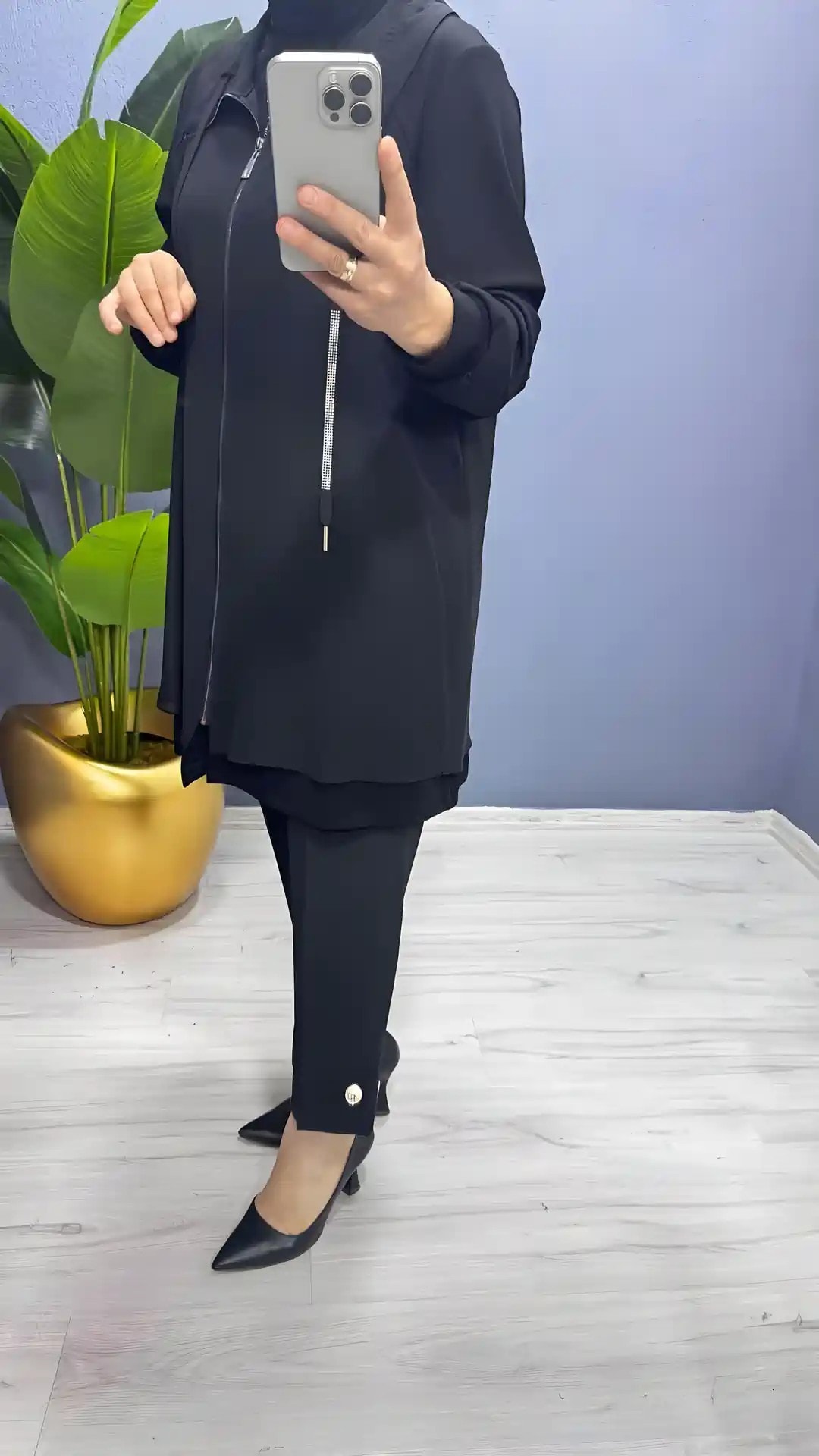 Sentez Paradise Paça Düğme Pantolon (5566)