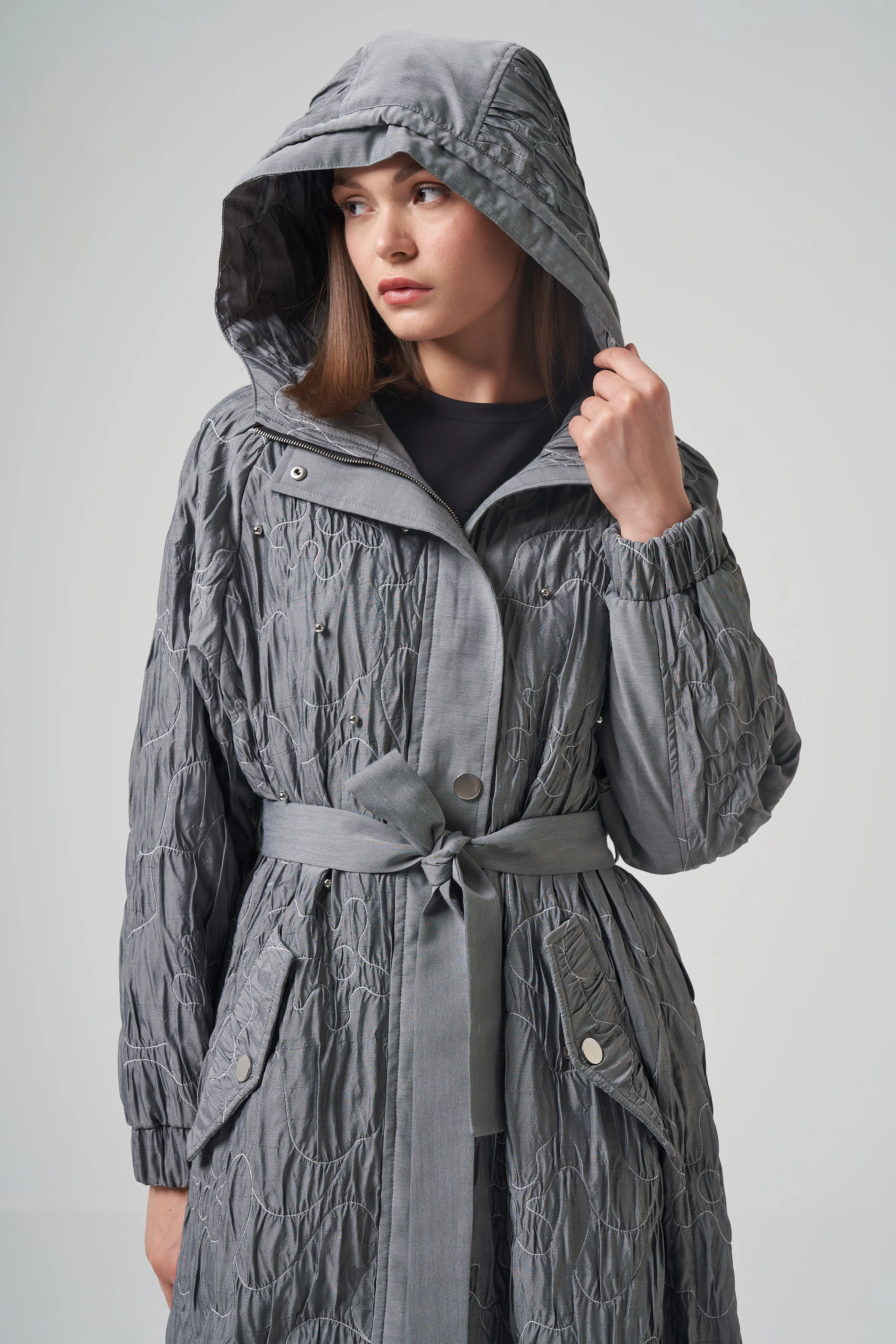 Ceremony Yanları Fermuar Detaylı Star Kap (6806)