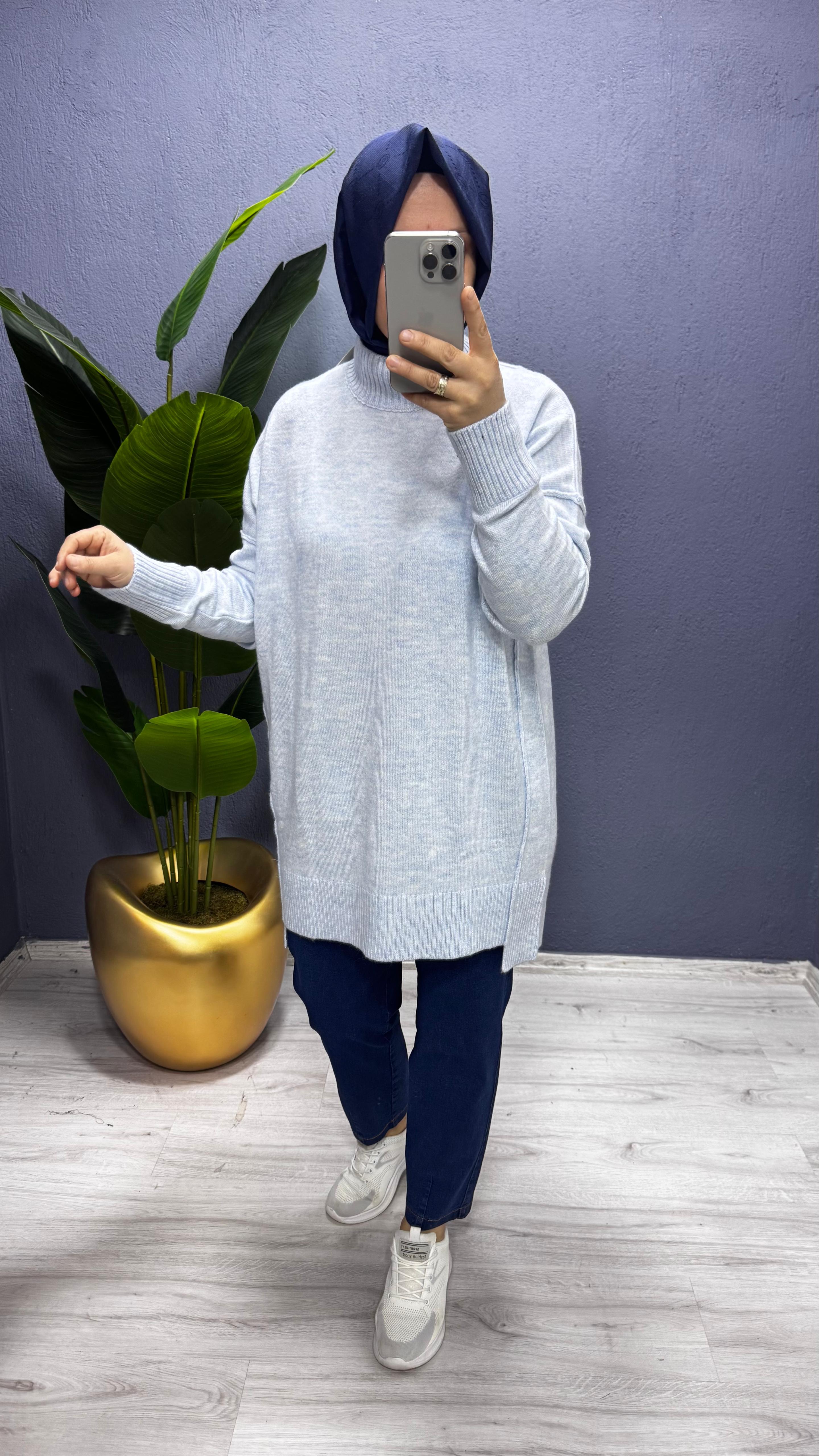 Tığ Triko Dikiş Detaylı Basıc Triko (TNK.21460.1)