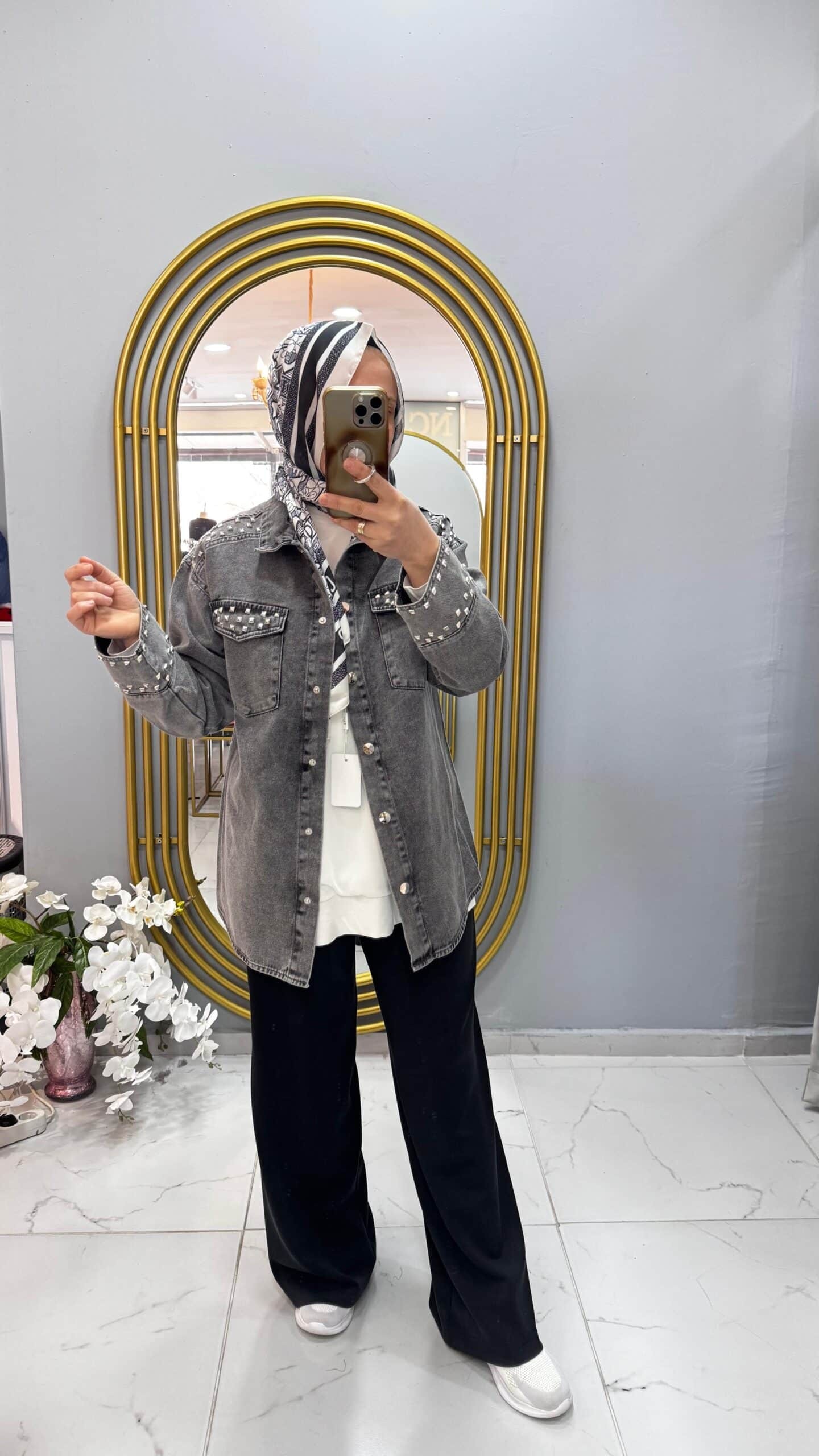 Denim-Antrasit Ceket