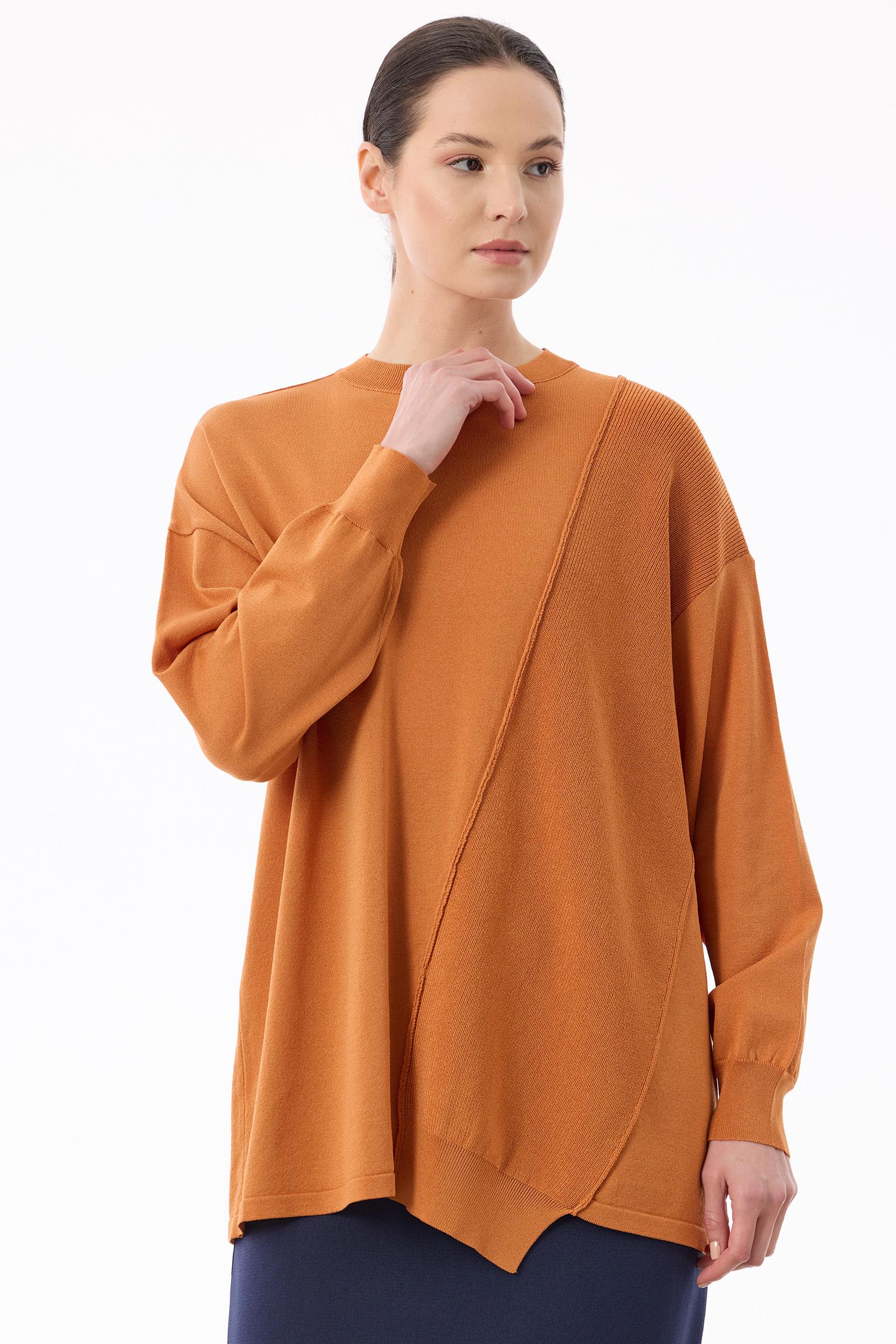 Tığ Triko Örgü Detaylı Rayon Tunik (21872.1)