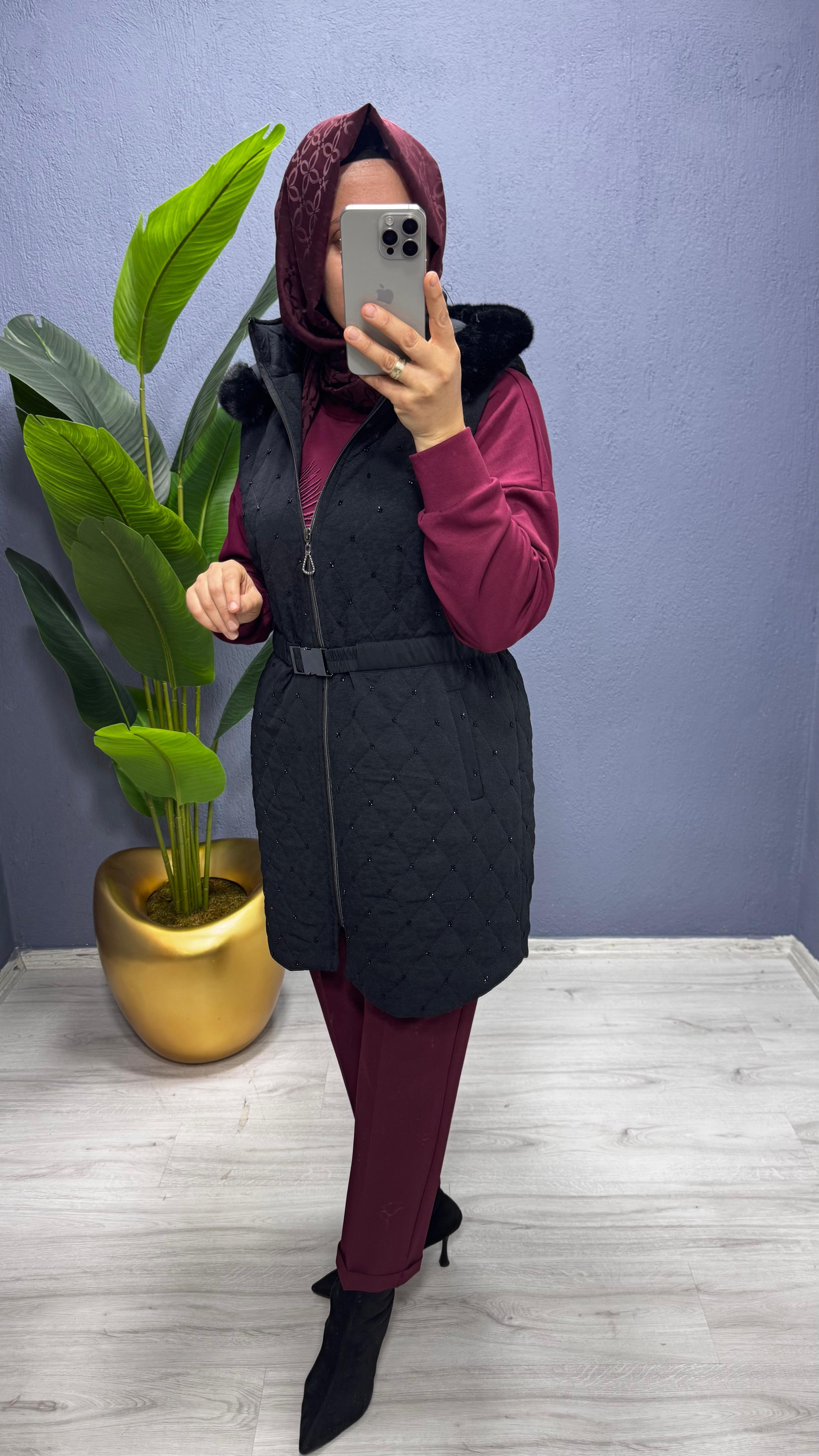 Fuat Gürşen Kapüşonlu Yelek (4506)